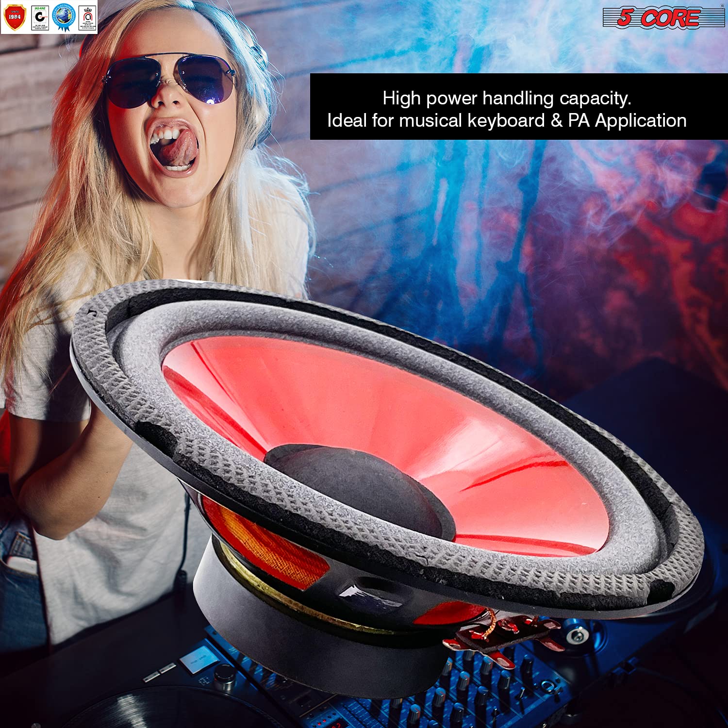 5Core 6 Inch Subwoofer Speaker Replacement Woofer 300W Peak Pro Audio Component Car Sub Woofer   Wf 672 Pp