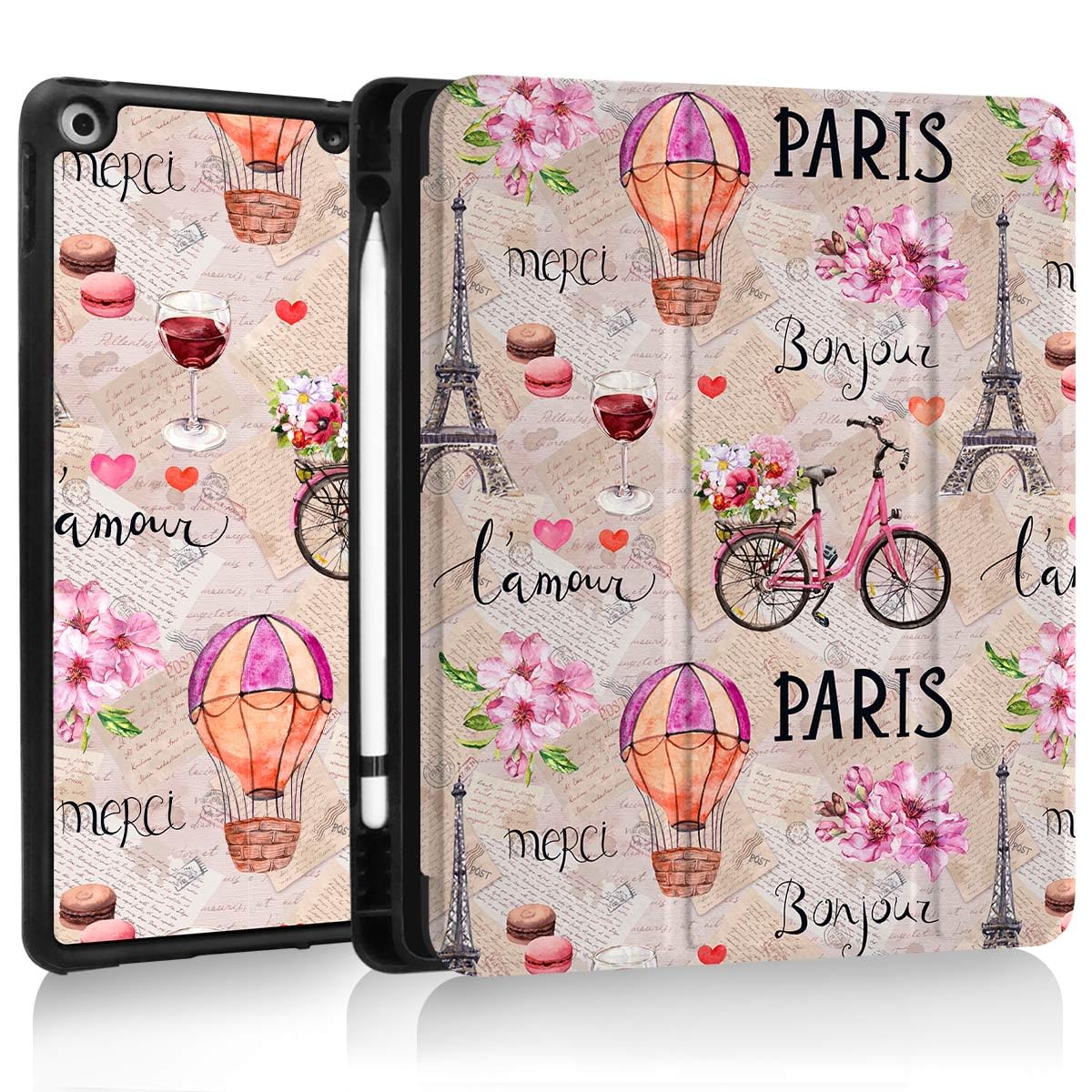 Trizoanic Case For Ipad 9Th/8Th/7Th Generation,Ipad 10.2 Inch Case Smart Folio Ipad 2021/2020/2019 Cover,Trifold Stand,Pencil Ho