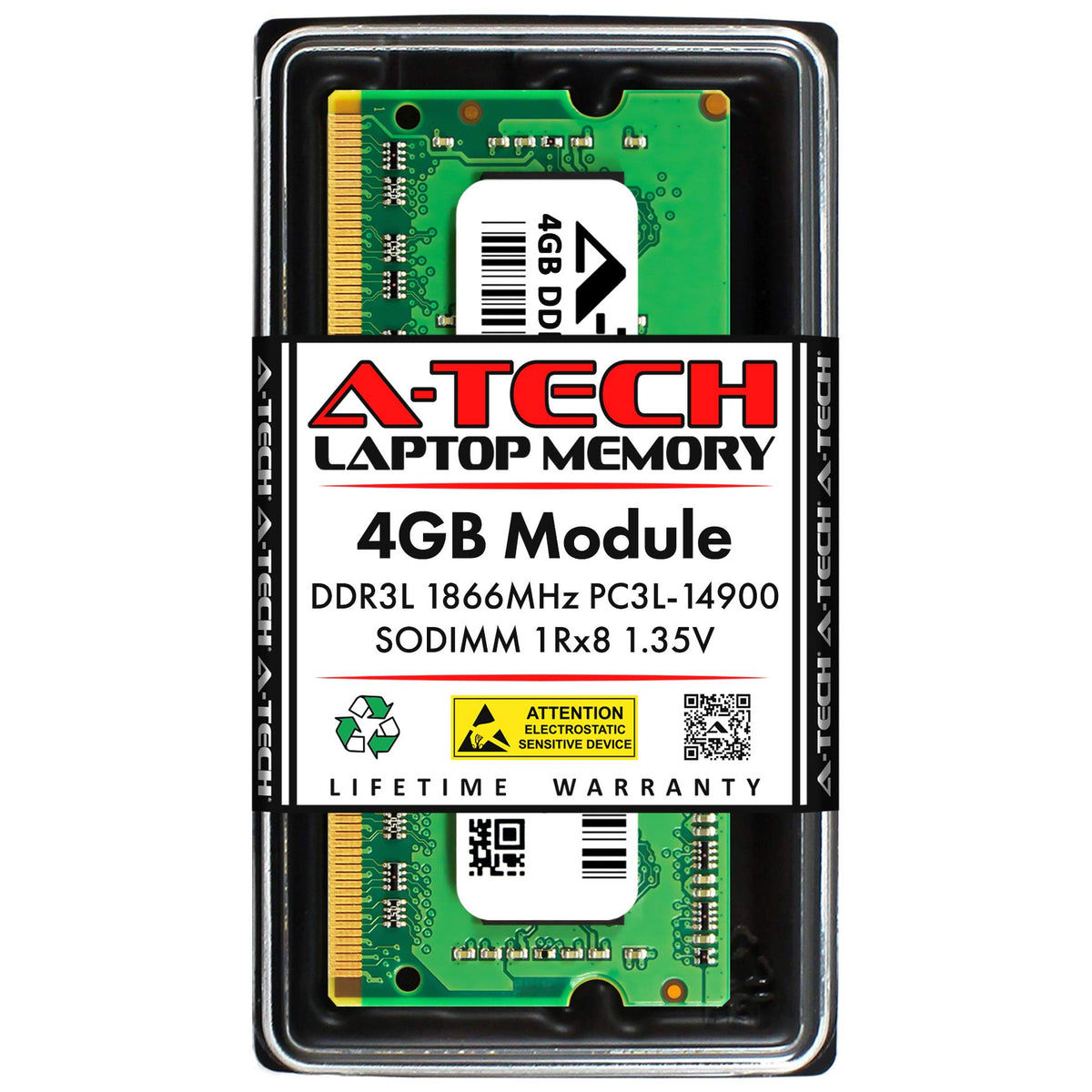 A Tech 4Gb Ram Replacement For Synology D3Ns1866L 4G | Ddr3/Ddr3L 1866 Mhz Pc3L 14900 Sodimm Non Ecc Unbuffered Memory Compatibl