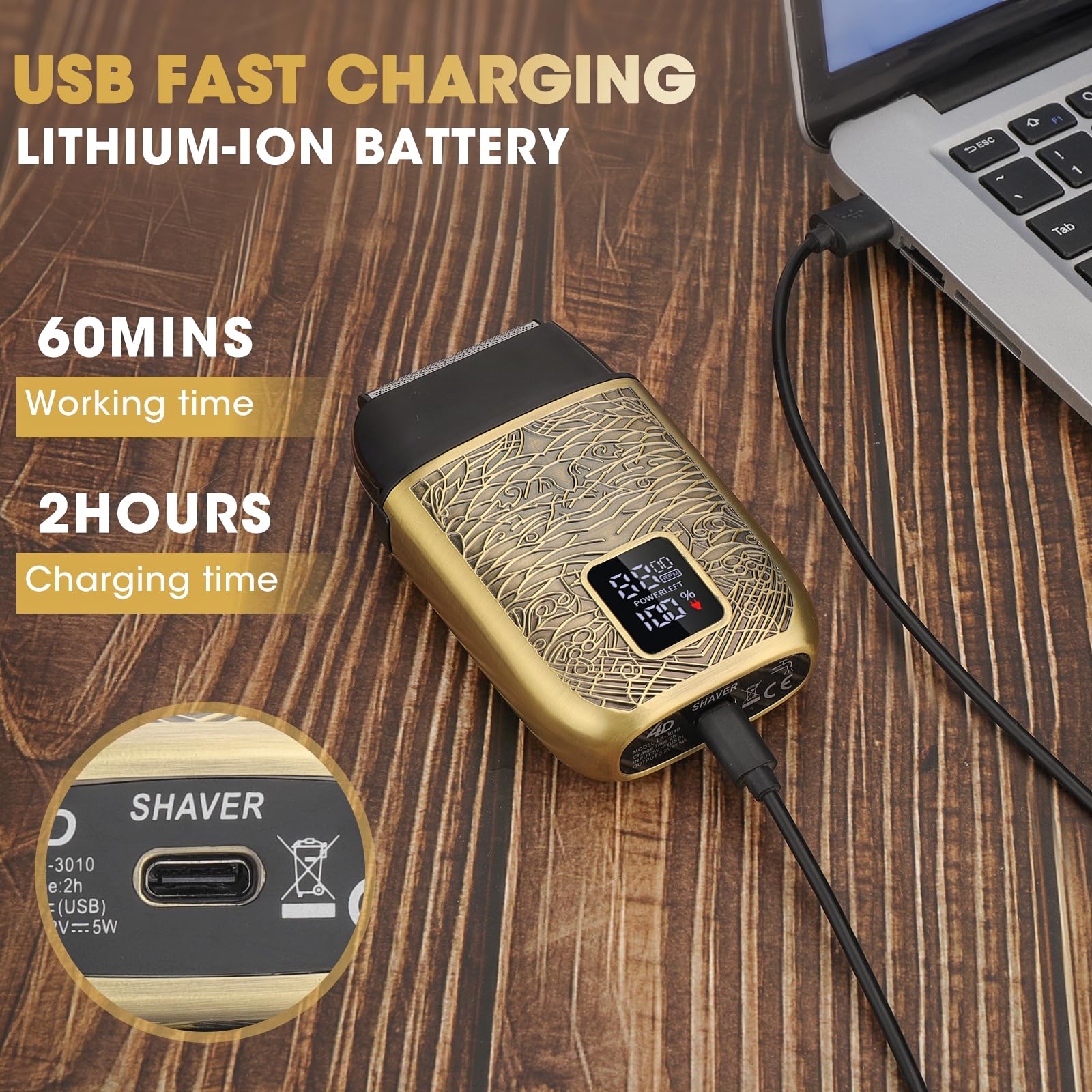 Dumite Electric Shavers For Men,Powerful Motor Electric Razor,Head Shavers For Bald Men,Triple Foil Beard Trimmer,Barber Supplie