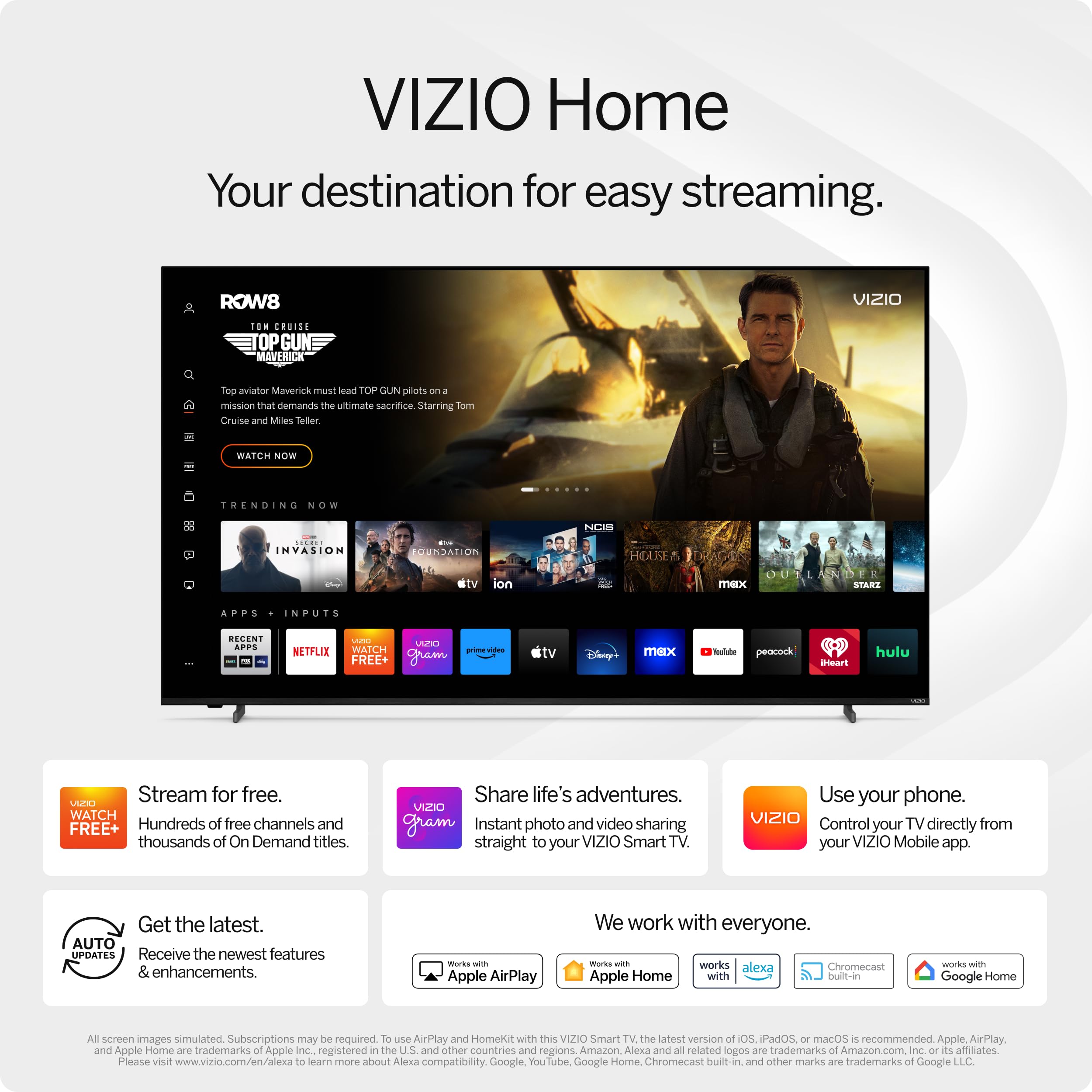 Vizio 65'' 4K Hdr Smart Tv