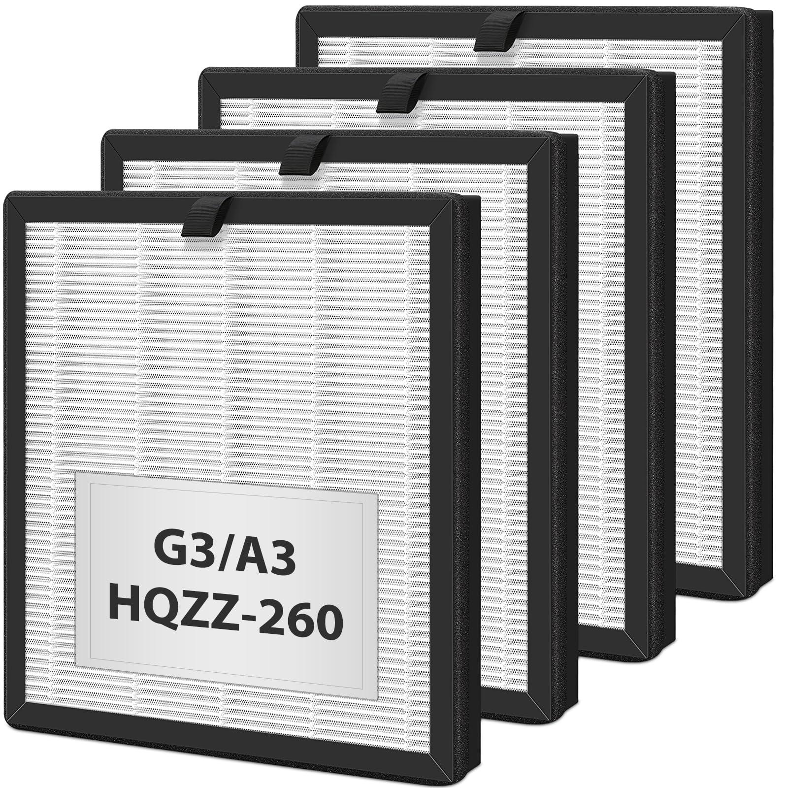 4 Pack G3 A3 Replacement Filter For Ameifu G3 Sferf 30(Fxap2W) Air Cleaner Puri Fier. Compatible With Vewior A3 A3N Filter. For