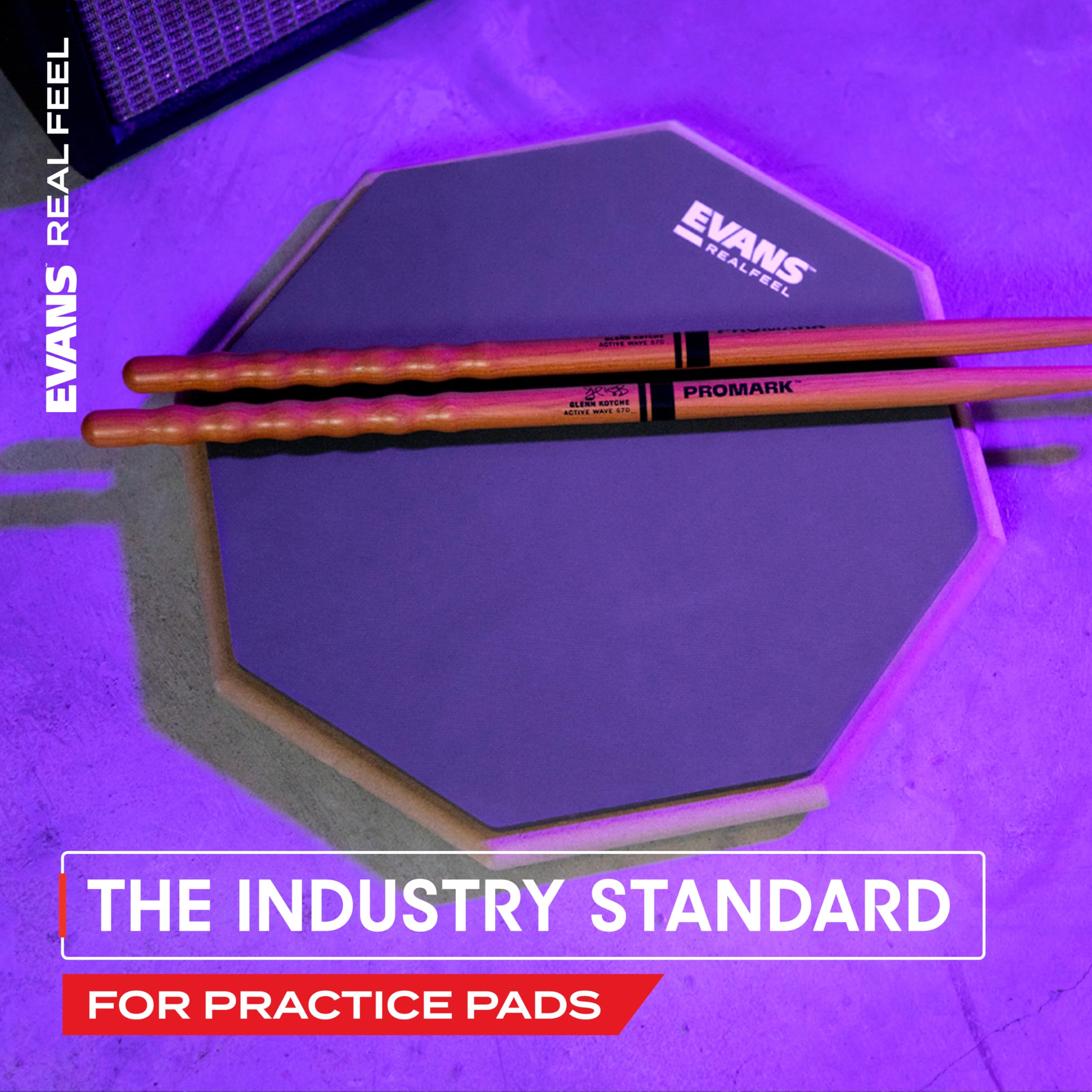 Evans Realfeel Folding Bass Pedal Practice Pad   Kick Drum Practice Pad   Fits Single And Double Pedals   Realistic Rebound