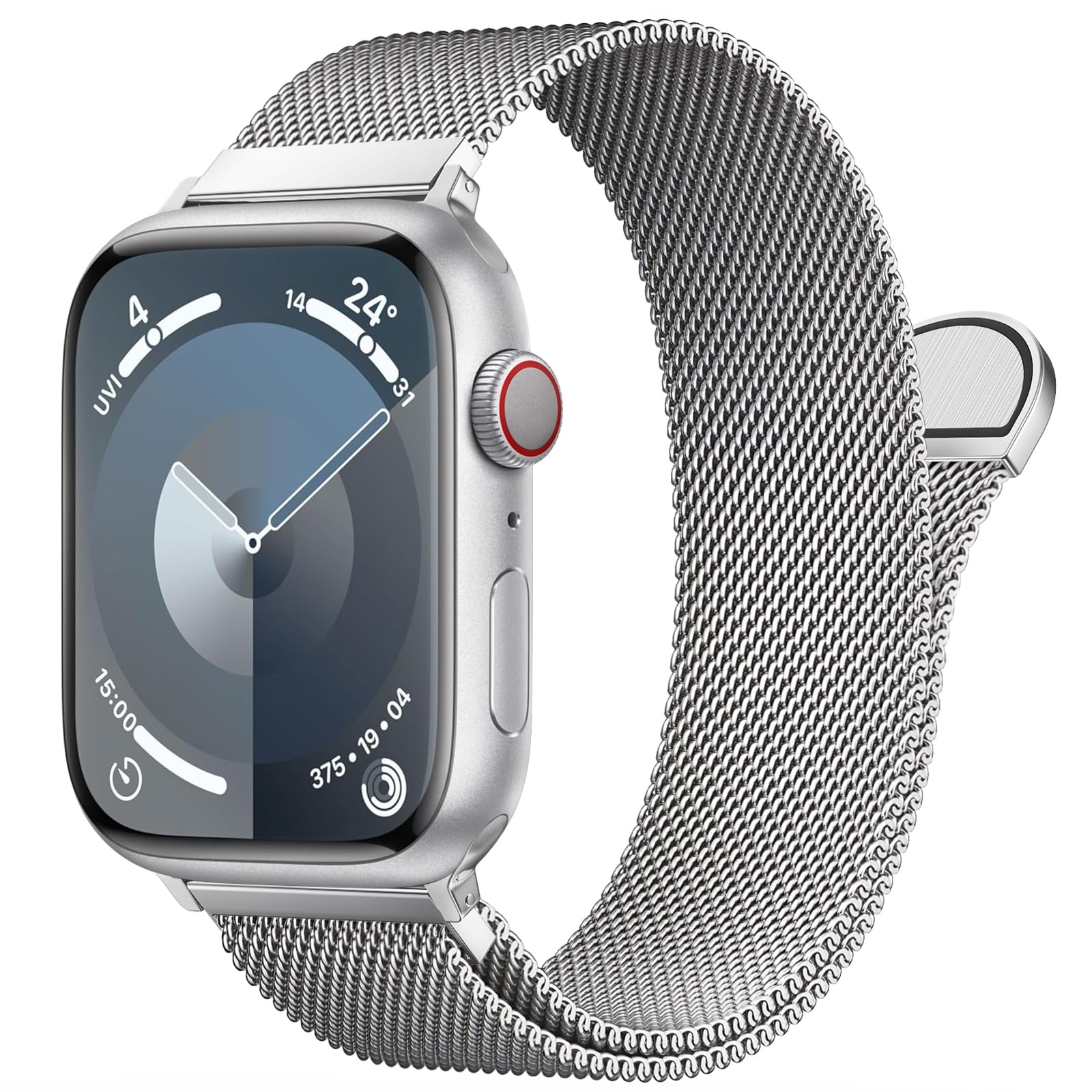 Stainless Steel Milanese Loop Compatible With Apple Watch Band 38Mm 40Mm 41Mm 42Mm 44Mm 45Mm 49Mm 46Mm Men And Women, Mesh Loop