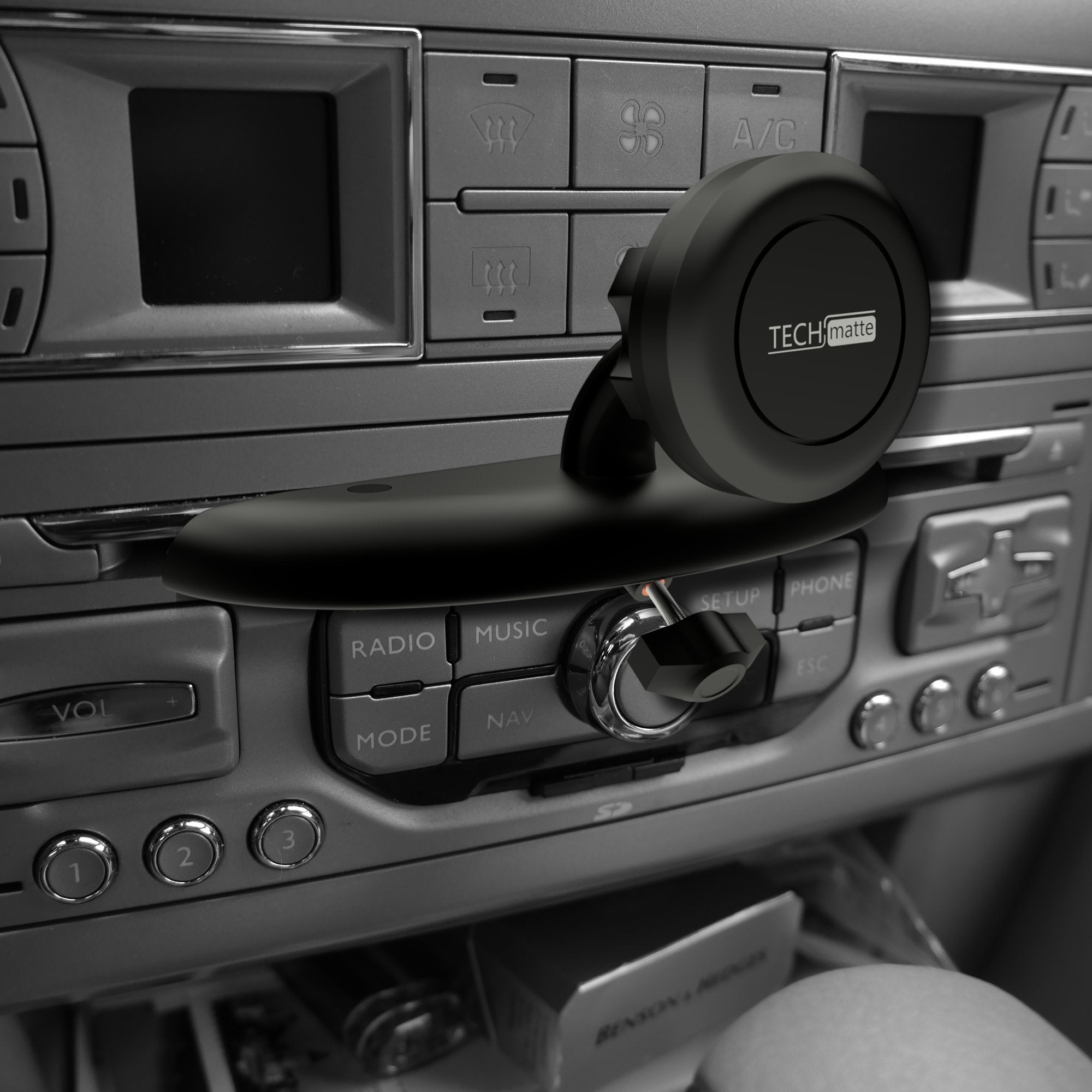 Techmatte Maggrip Universal Magnetic Cd Slot Car Mount With Extra Strong Magnetic Grip (1 Pack)