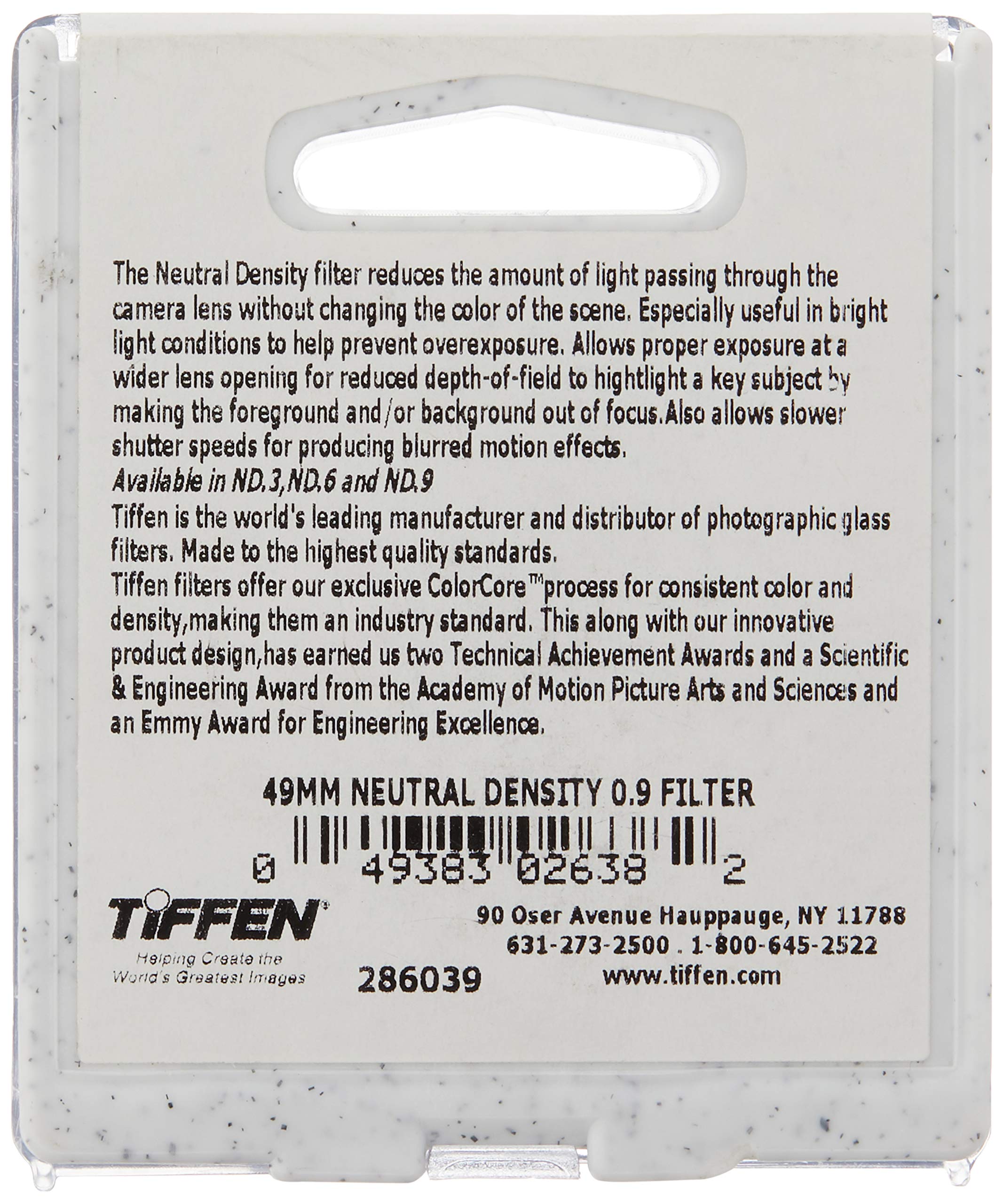 Tiffen 49Mm Neutral Density 0.9 Filter