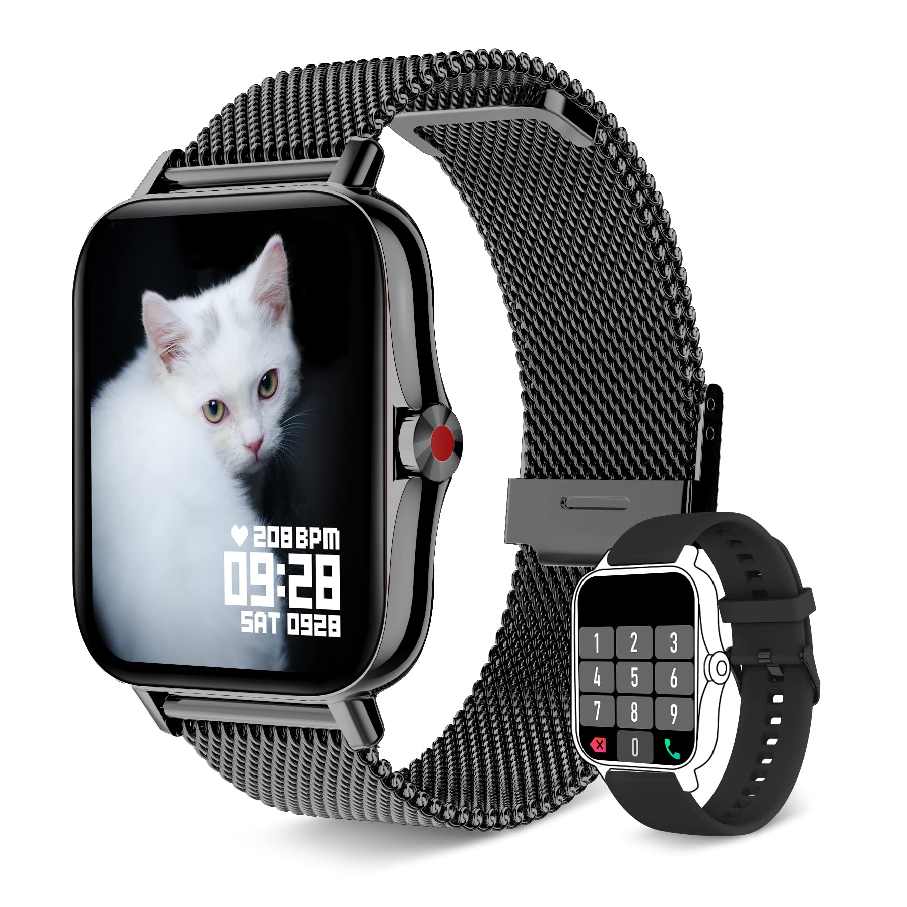 Iaret Smart Watch For Women Men (Answer/Make Call), Fitness Tracker For Android Ios Phones Waterproof Smartwatch 1.7'' Hd Full T