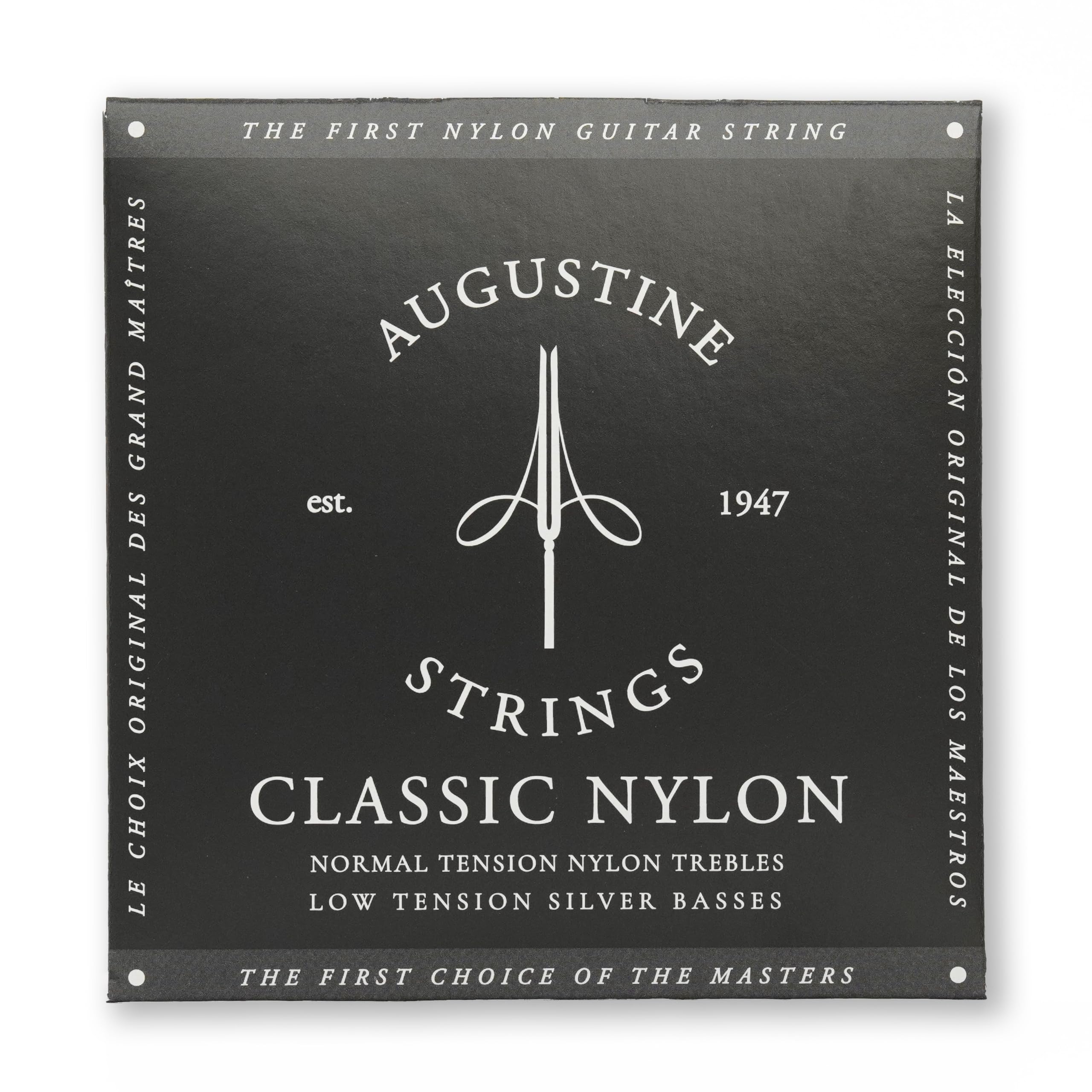 Augustine Classic Black Set, Low Tension Classical Guitar Strings   1 Set