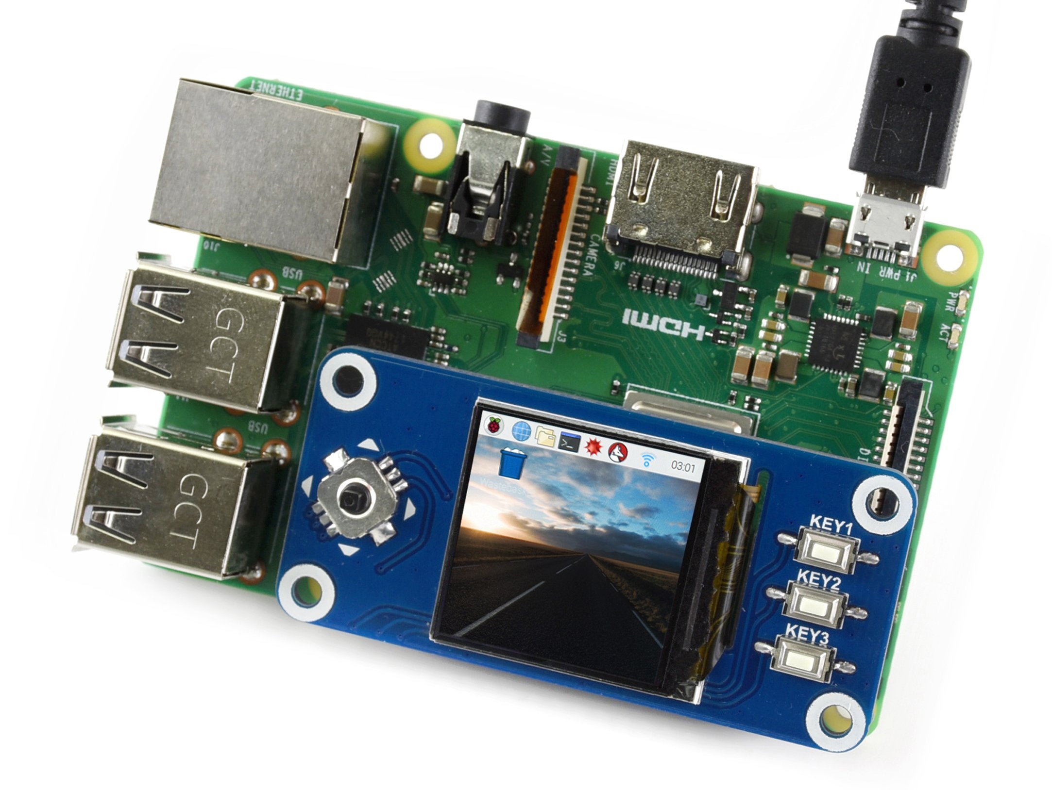 Waveshare Official 1.3Inch Lcd Hat Spi Interface 240X240 Resolution Ips Lcd Display For Raspberry Pi Series Boards