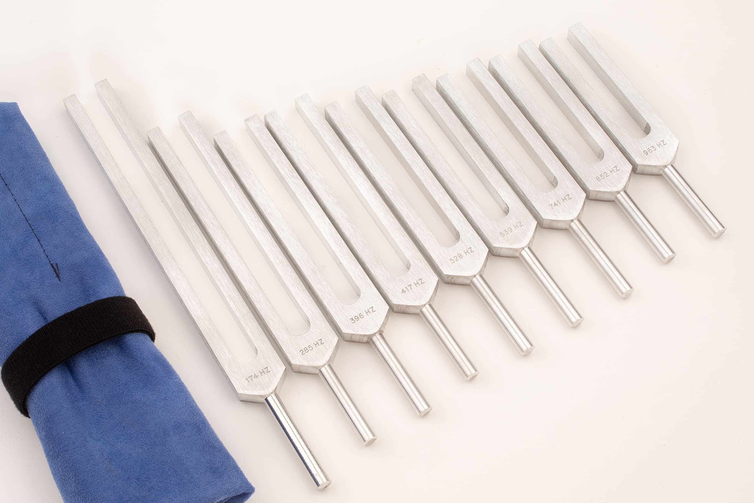 Solfeggio Tuning Forks For Healing By Omnivos For Sound Therapy, Chakra Healing, Includes The 528 Hz Tuning Fork, Made In The Us