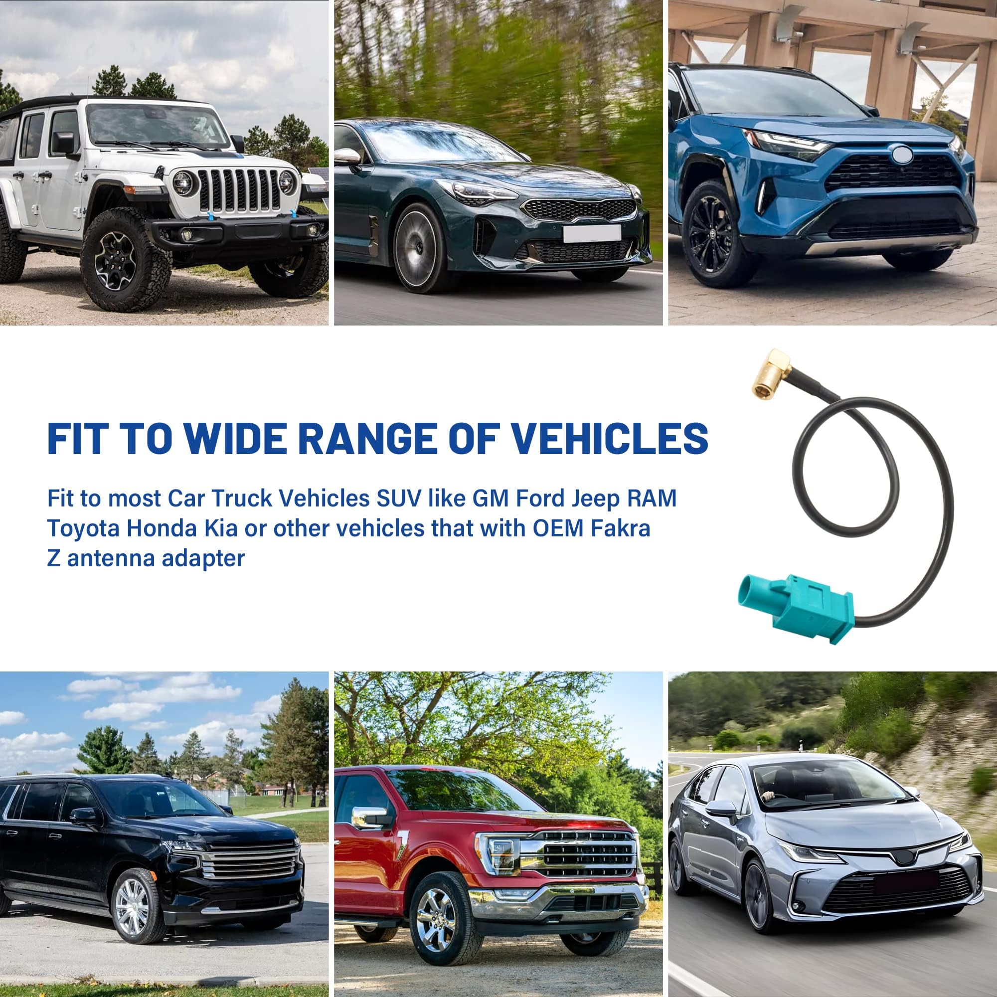 Anina Fakra Z Male To Smb Plug Adapter Connector For Factory Satellite Radio Antenna Adapter To Sirius Xm Receiver Tuner Wire Ha