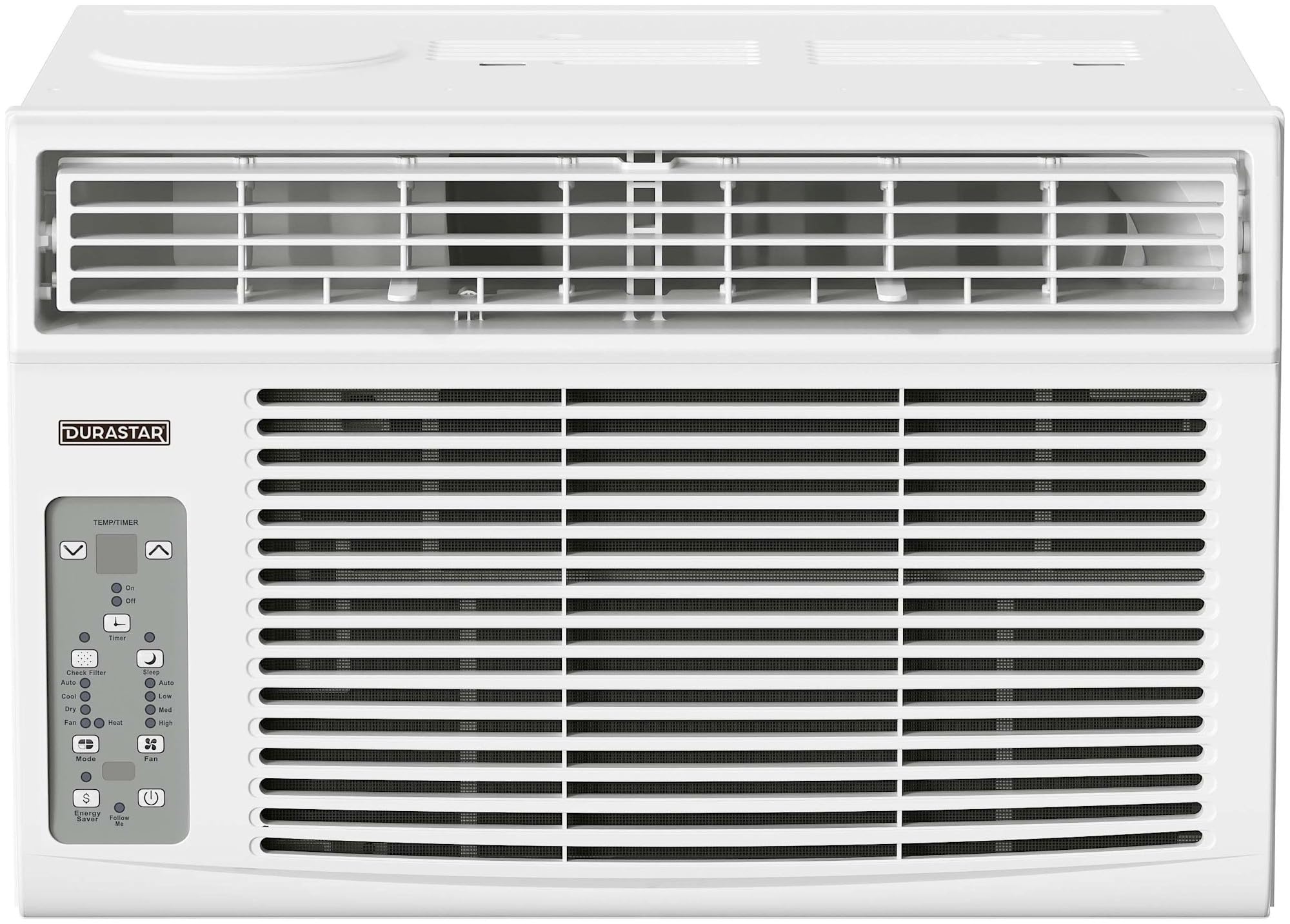 Durastar DRWHC081XNA1 8,000 BTU 115V Window Air Conditioner with 3500 BTU Supplemental Heating and Remote Control - White