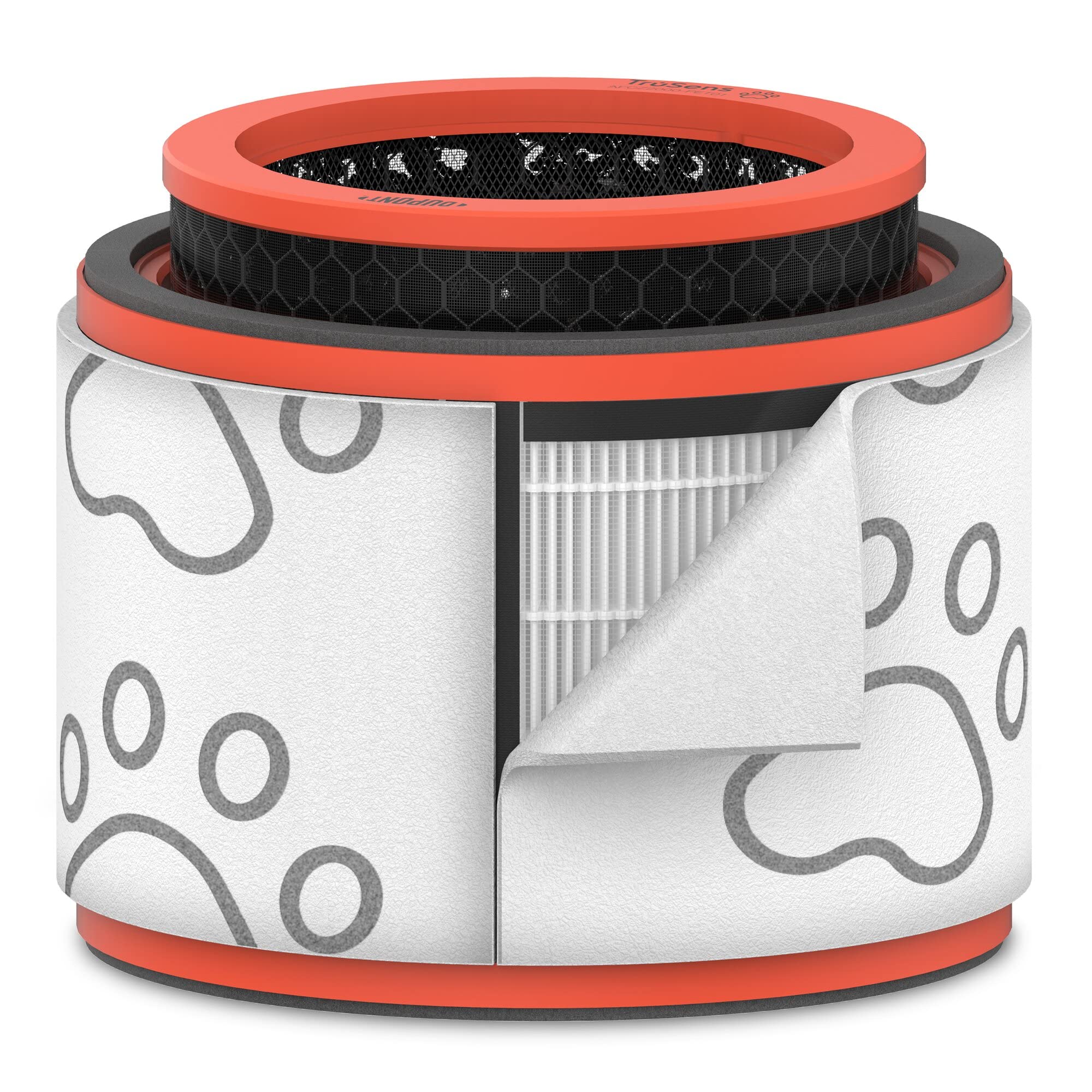 Trusens Dupont Pet Filter With True Hepa For Z 2000 Trusens Air Purifier (Medium)
