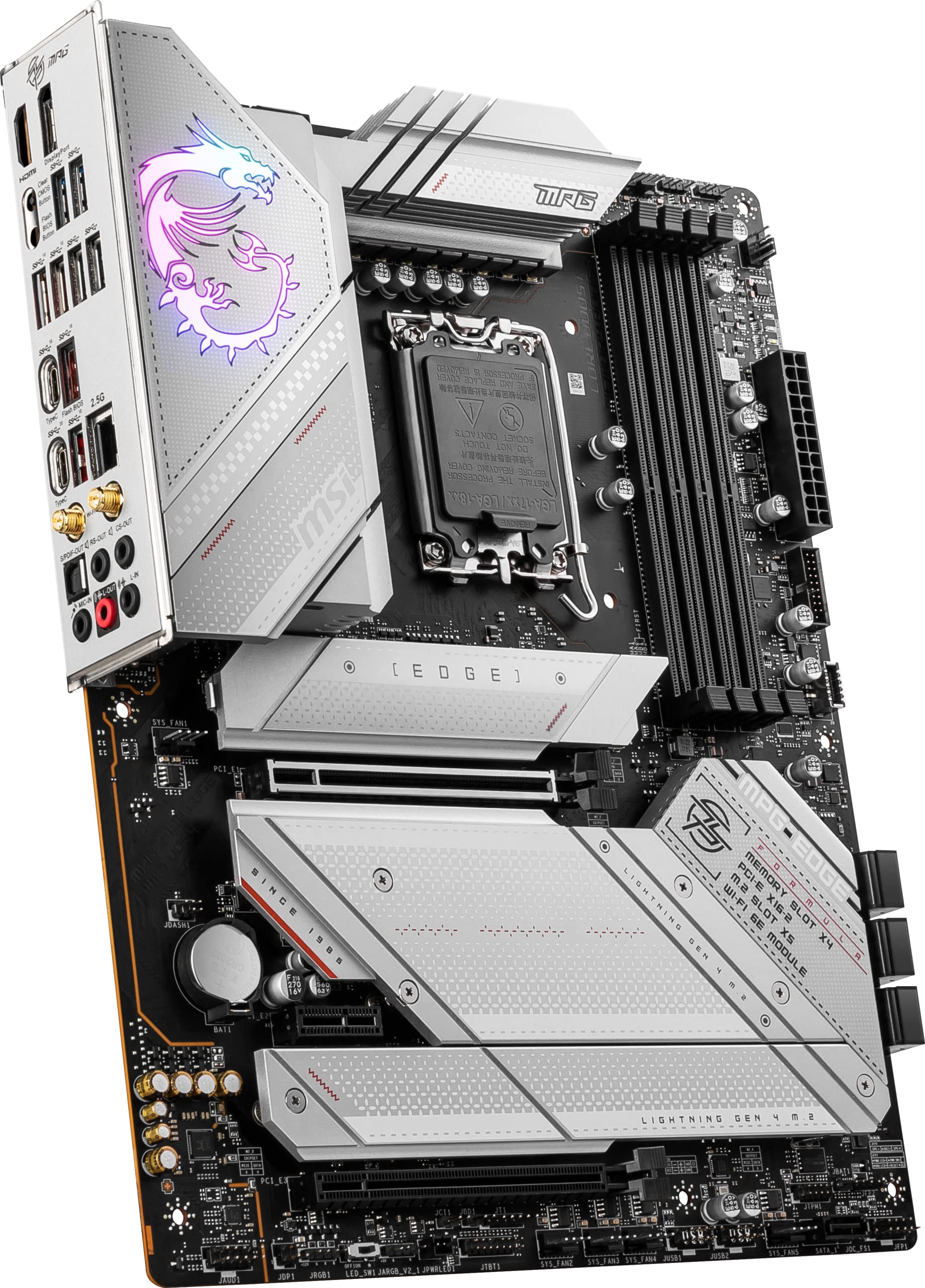 Msi Mpg Z790 Edge Wifi Ddr4 Gaming Motherboard (Supports 12Th/13Th Gen Intel Processors, Lga 1700, Ddr4, Pcie 5.0, M.2, 2.5Gbps