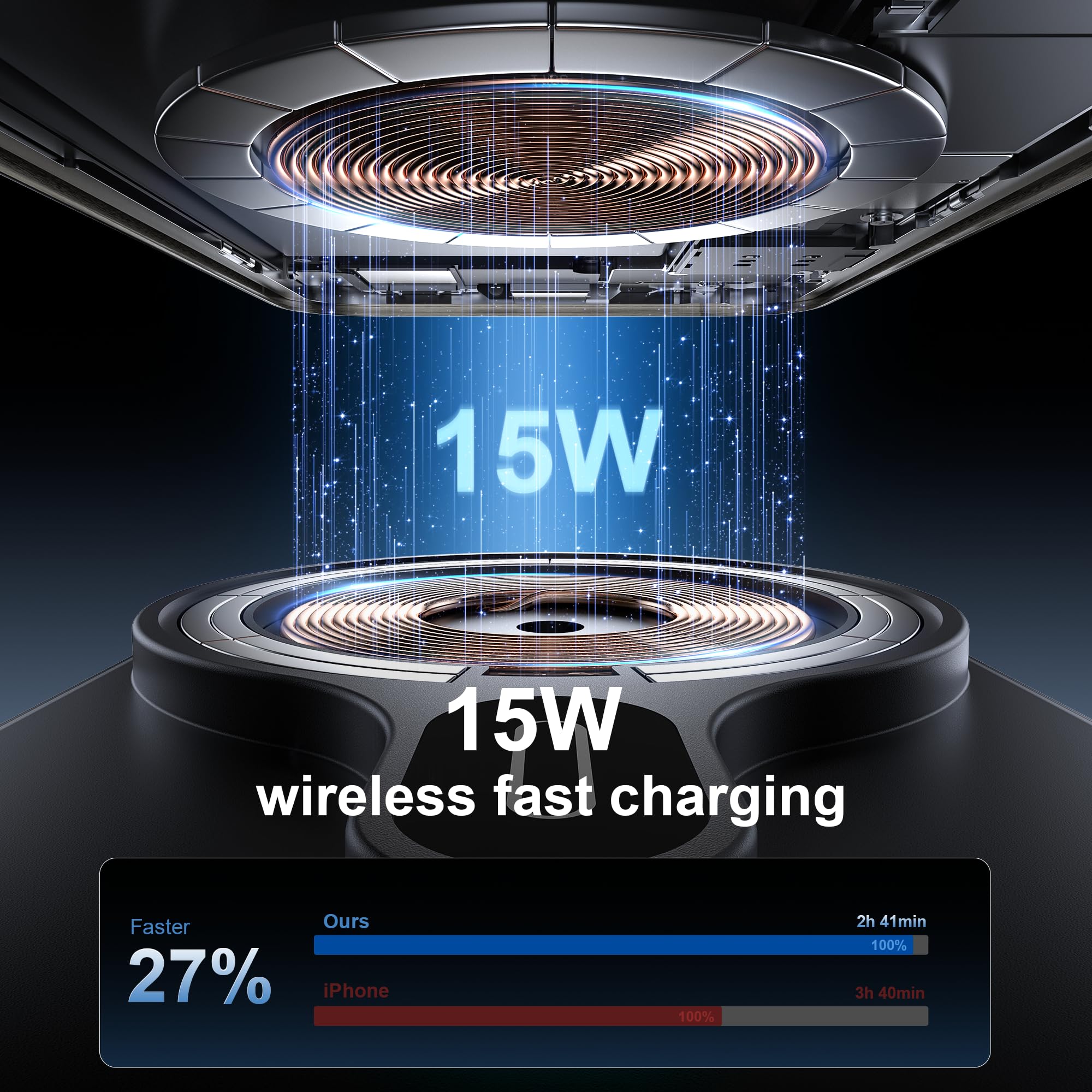 For Qi2 15W Wireless Magsafe Cd Car Mount Charger,Cd Player Phone Mounts, Cd Slot Phone Mount Holder For Iphone 16/15/14/13/12,