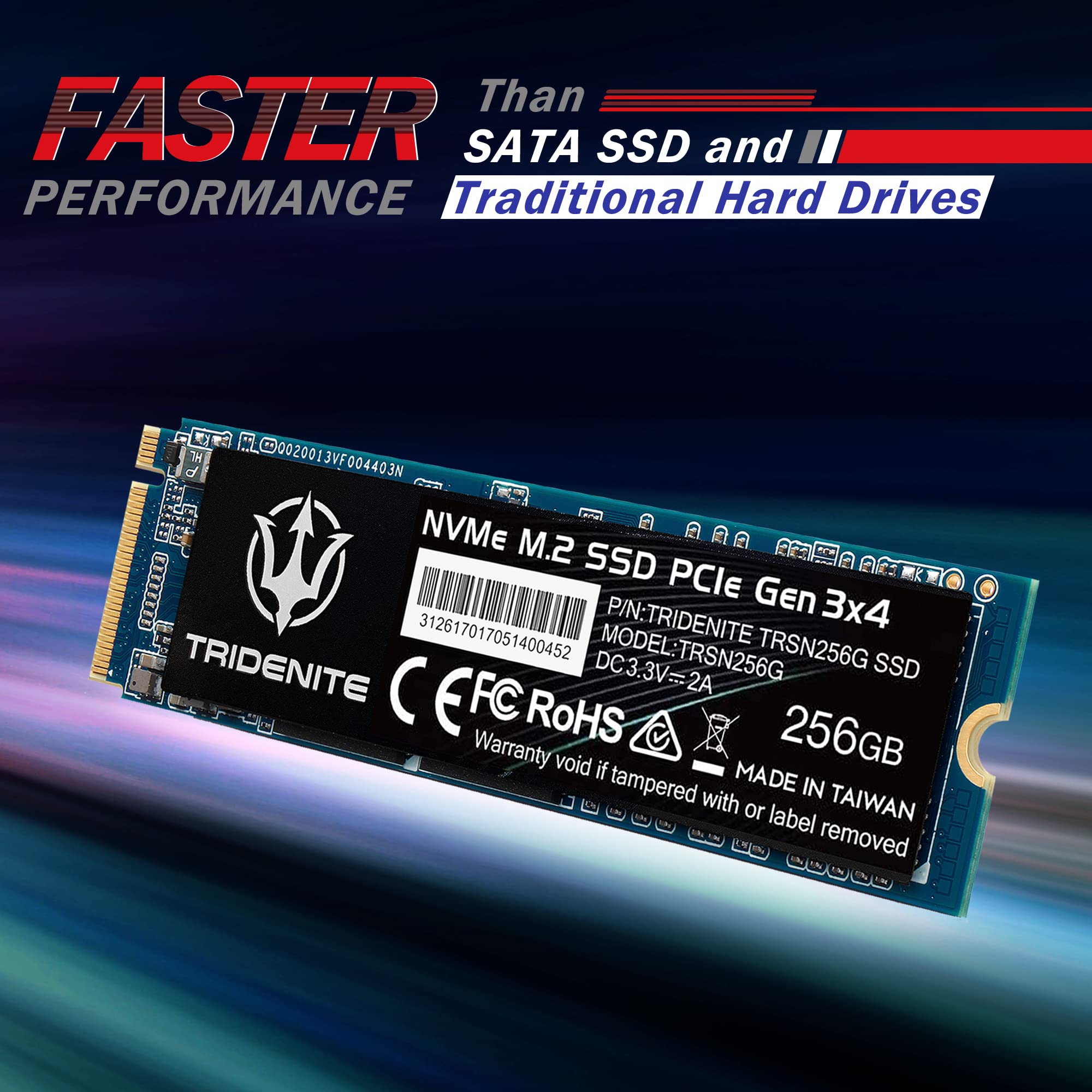 Tridenite 256 Gb Nvme M.2 2280 Pcie Gen 3X4 Internal Solid State Drive (Ssd)