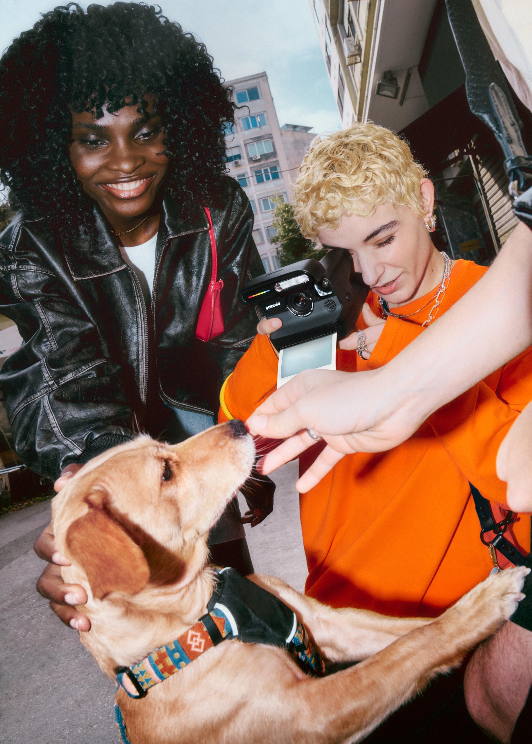 Polaroid Flip Instant Camera + Color Film Bundle (16 Photos Included) - Black (6565) - Hyperfocal 4-Lens System, Sonar Autofocus