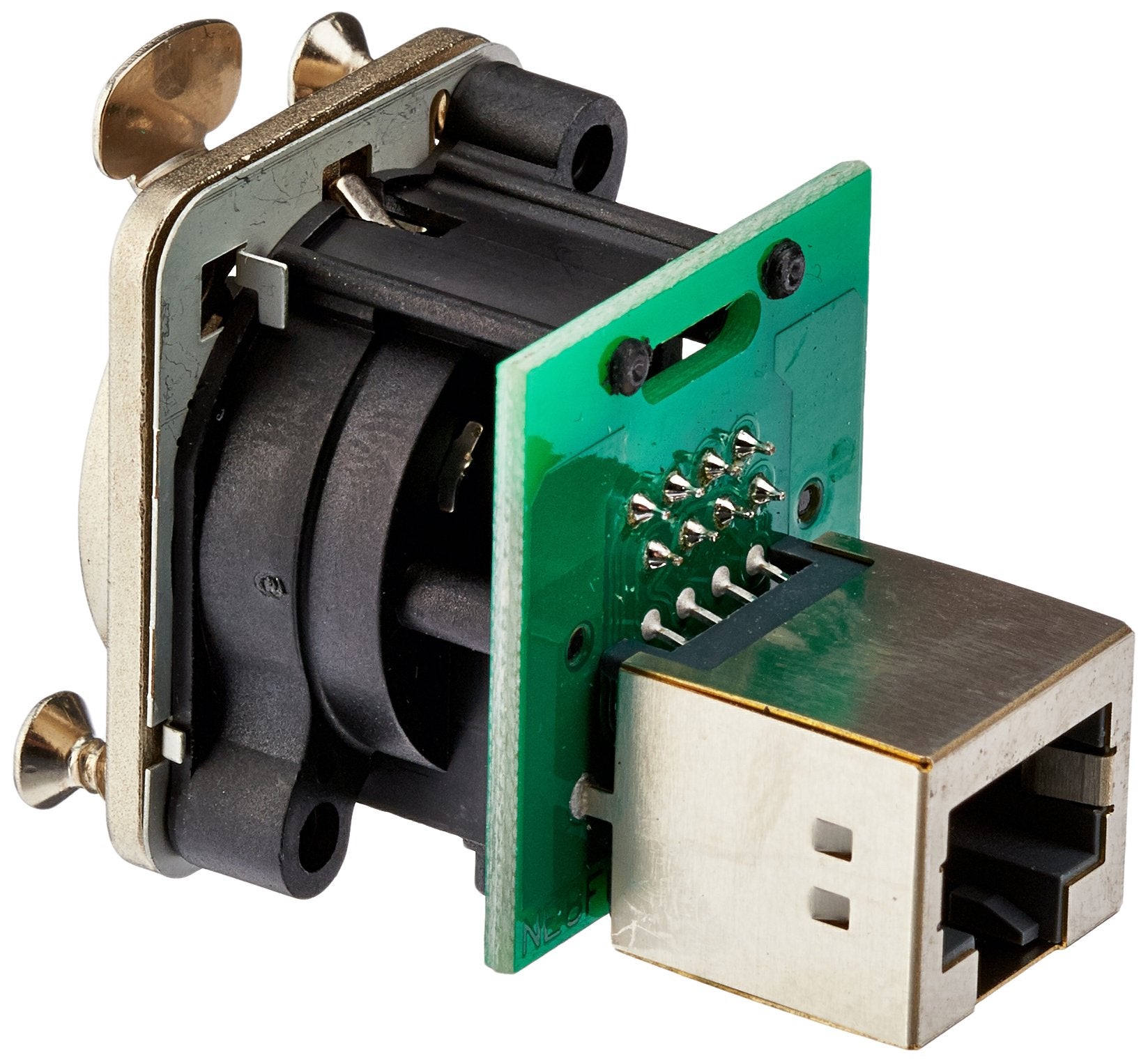 Neutrik Ne8Fdp Ethercon Rj-45 Feedthrough Chassis Connector , Black