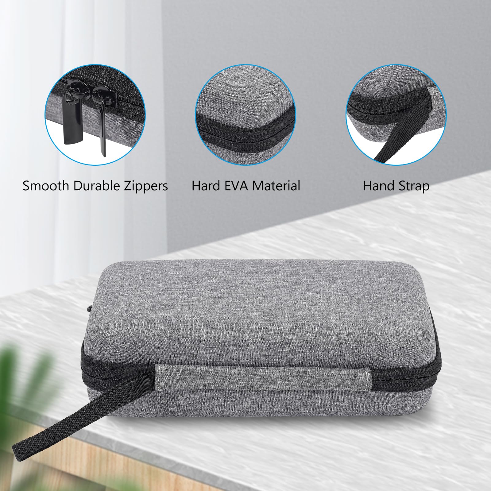 Procase Large Hard Travel Electronic Organizer Case For Macbook Power Adapter Chargers Cables Tech Organizer Hard Drive Usb Flas