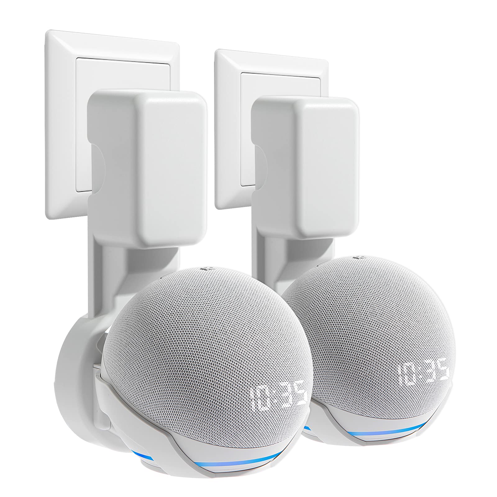 Zuolaco Wall Mount Holder For Dot 4Th/5Th Generation, Outlet Hanger For Dot 4Th/5Th Gen, Smart Speaker Stand, Space Saving Acces