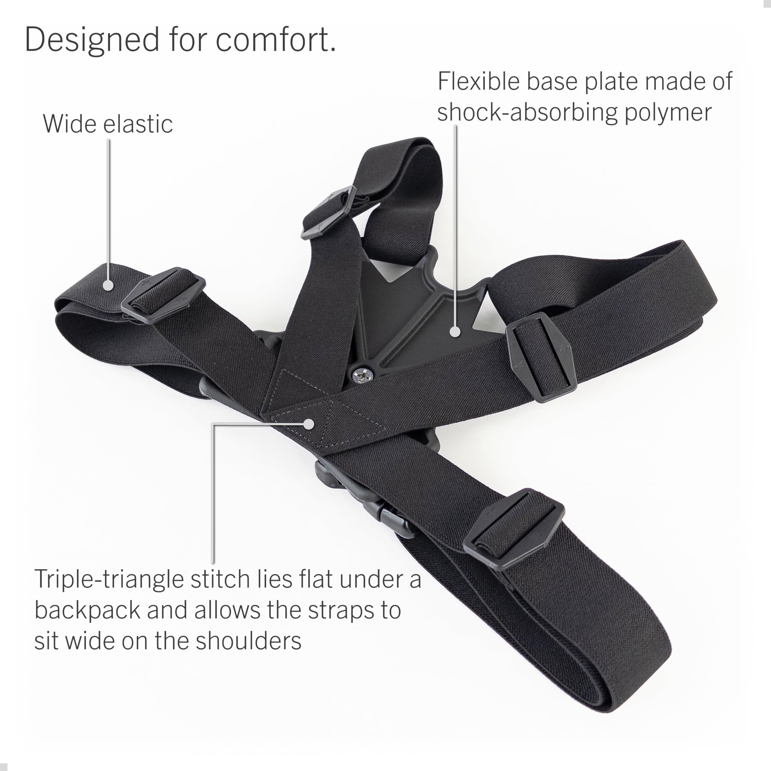 Stuntman High Stability Chest Mount For Wearable Gimbals   Compatible With Evo Ss, Hohem Xg 1, Feiyu Wg2X, Wg2, Wg, Yi Wearable