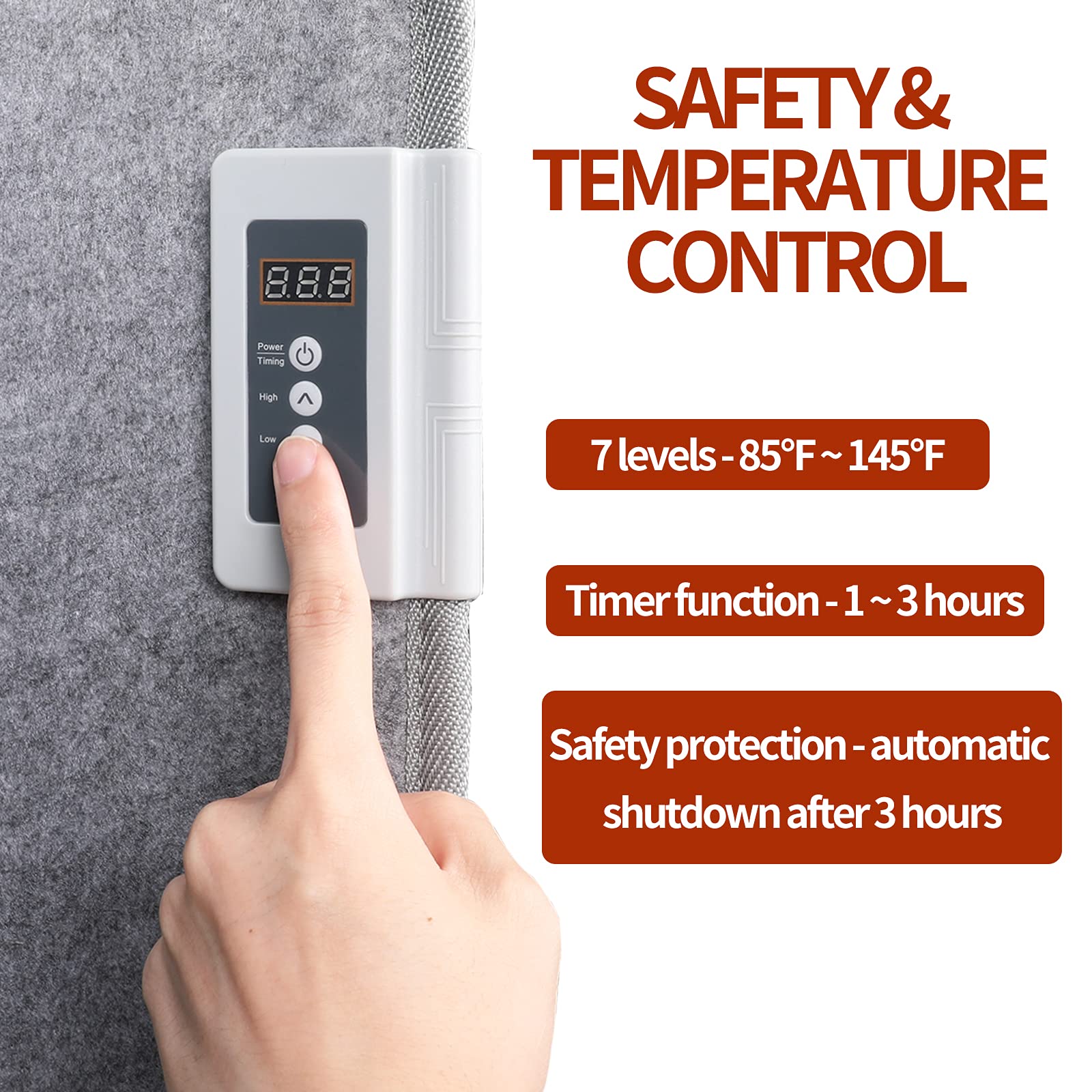 Maxcom Portable Electric Space Heater With Timer, Extra Warmth For Legs, Ankles, Feet   Foldable & Portable & Quiet Heating   Fo