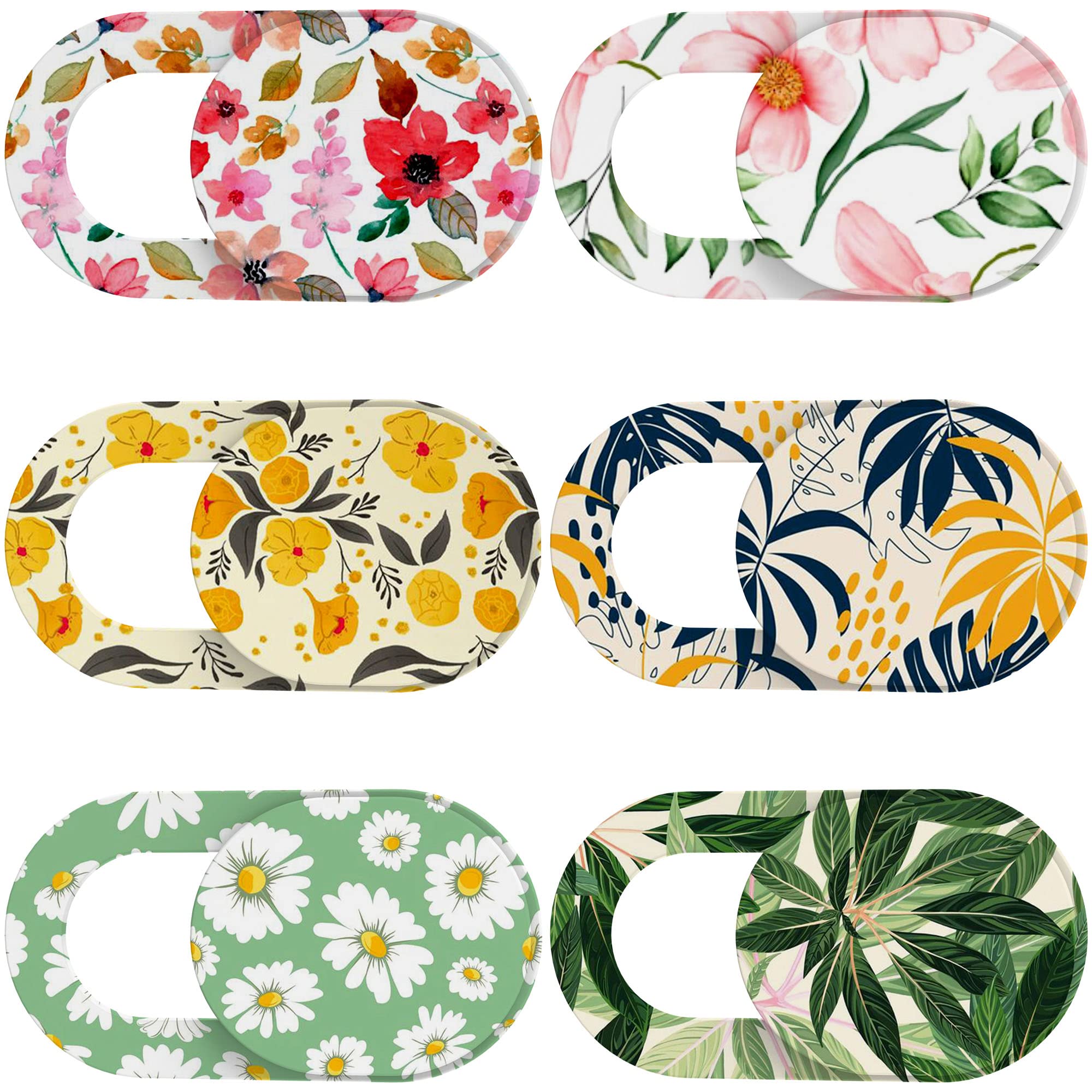 Yilador Laptop Camera Cover Slide Cute (6 Pack), Ultra Thin Webcam Cover For Iphone Ipad Macbook Pro Computer Imac Cell Phone Pc