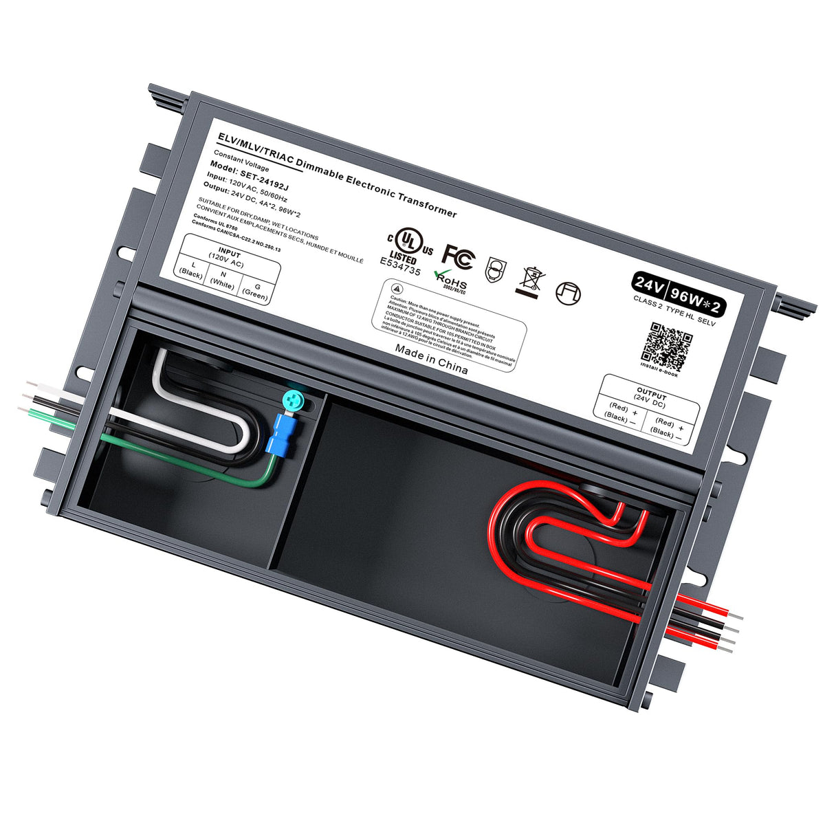 192W 24V Dimmable Led Driver For Lutron & Leviton Dimmer, Triac/Elv/Mlv Ac To Dc Power Supply Transformer For Led Strip Light Di