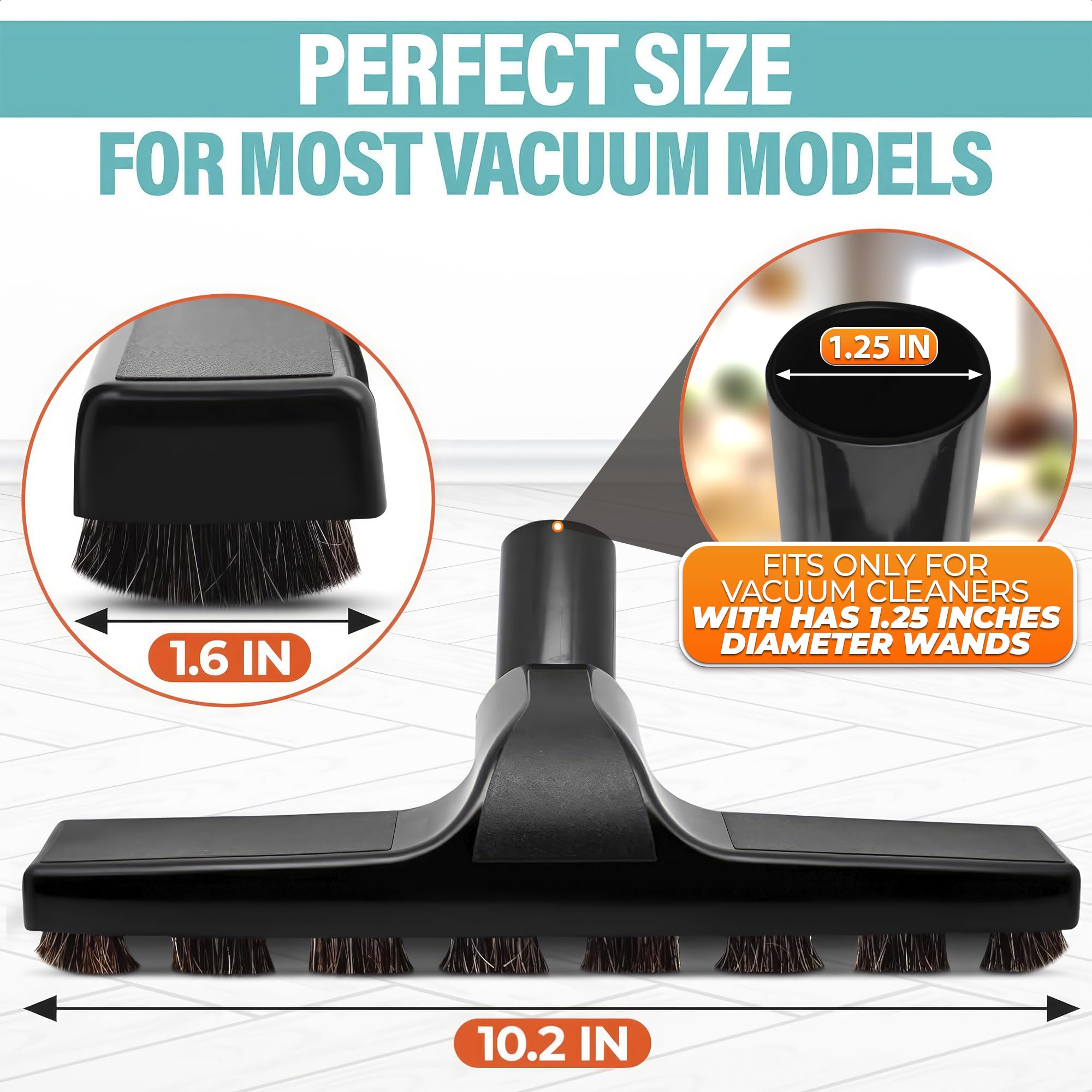 Horsehair Vacuum Brush Attachment For Vacuum Cleaner   1 1/4 Vacuum Attachments Vacuum Floor Brush Horse Hair Vacuum Attachment
