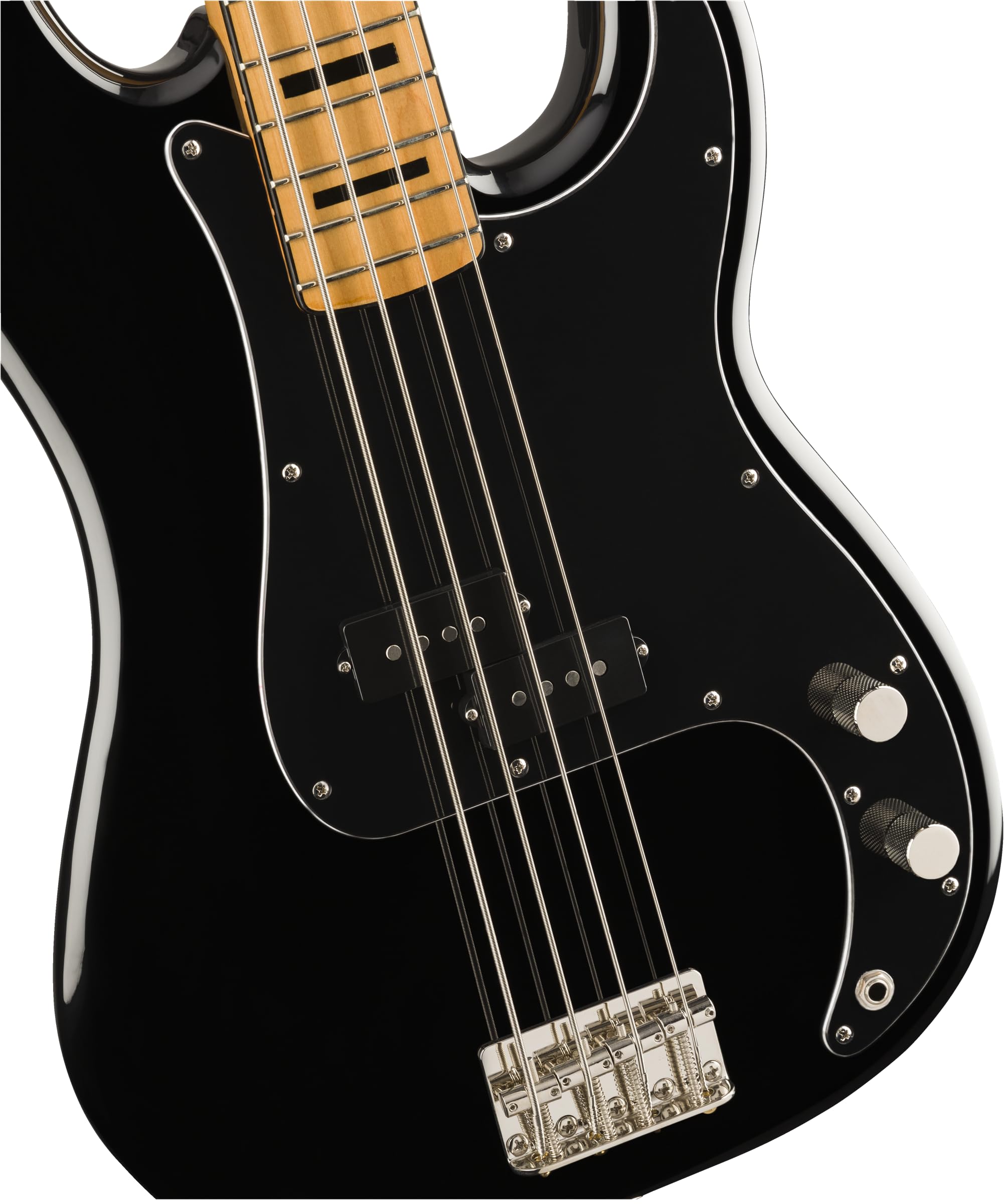 Fender Squier Classic Vibe 70S Precision Bass, Black, Maple Fingerboard
