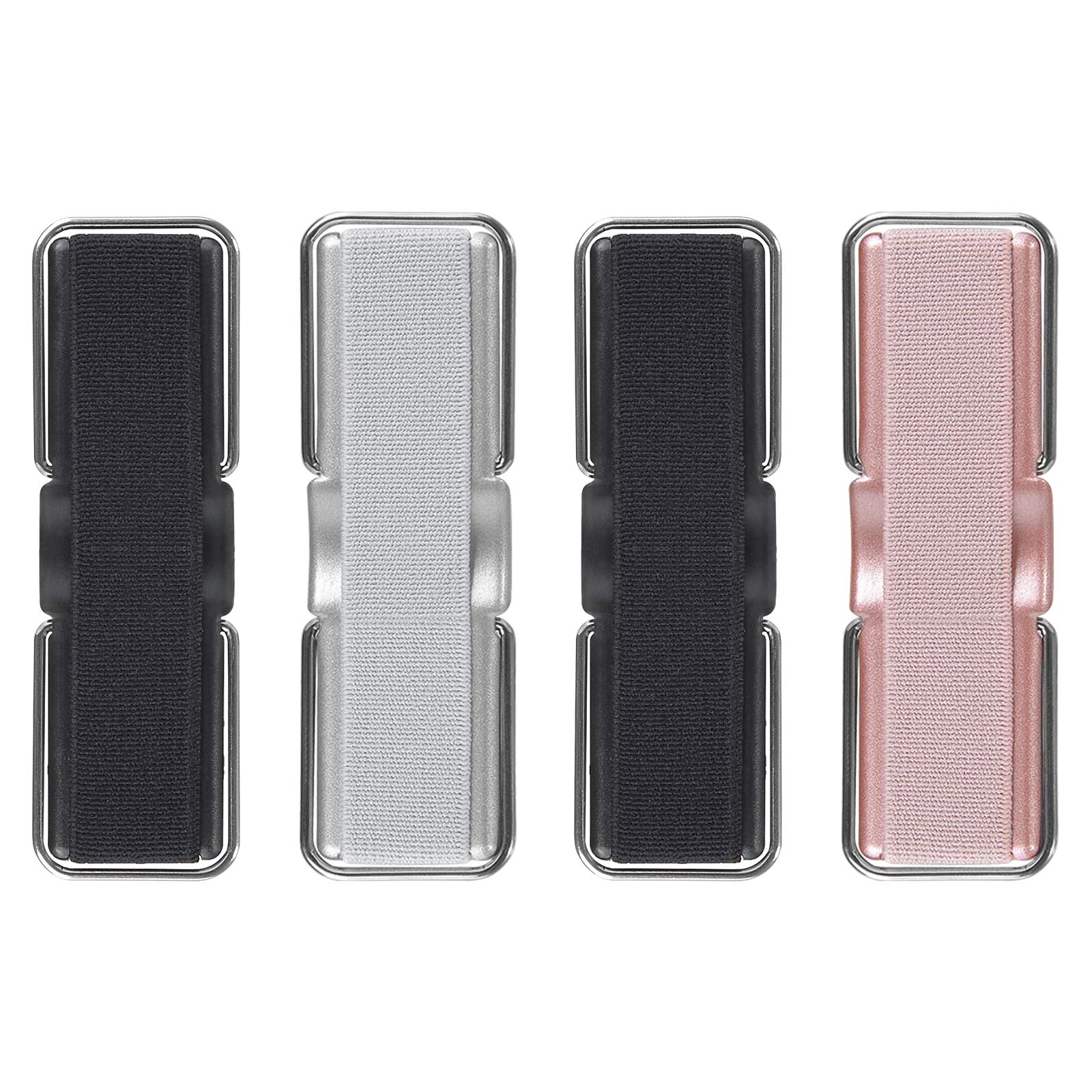 Phone Strap, Cisid 4 Pcs Phone Finger Holder Back Of Phone Grip With Stand Suitable For Iphone Samsung And Most Smartphones(Blac