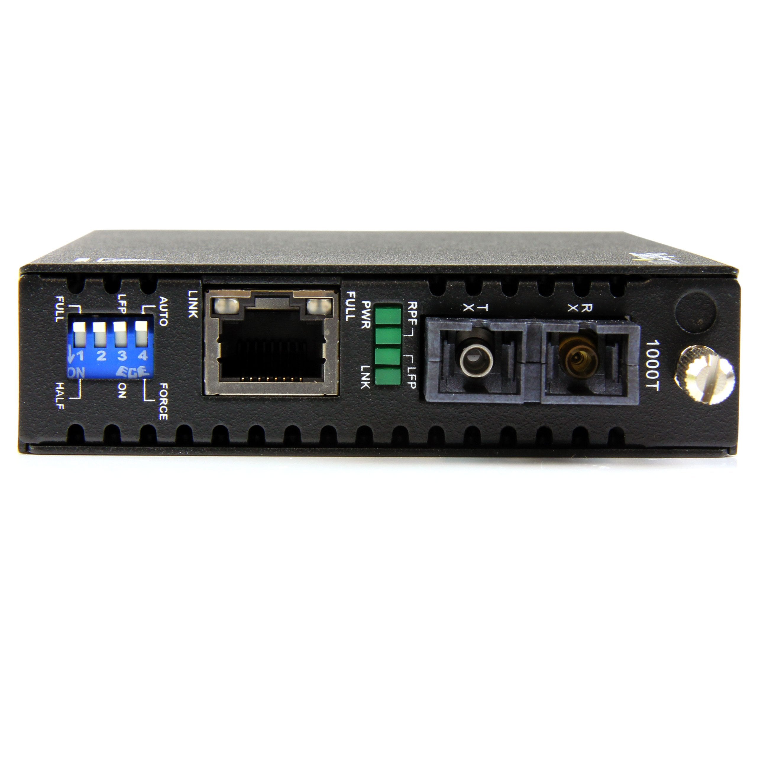 Startech.Com Gigabit Ethernet Single Mode Fiber Media Converter Sc 40 Km   1000 Mbps (Et91000Sm402)