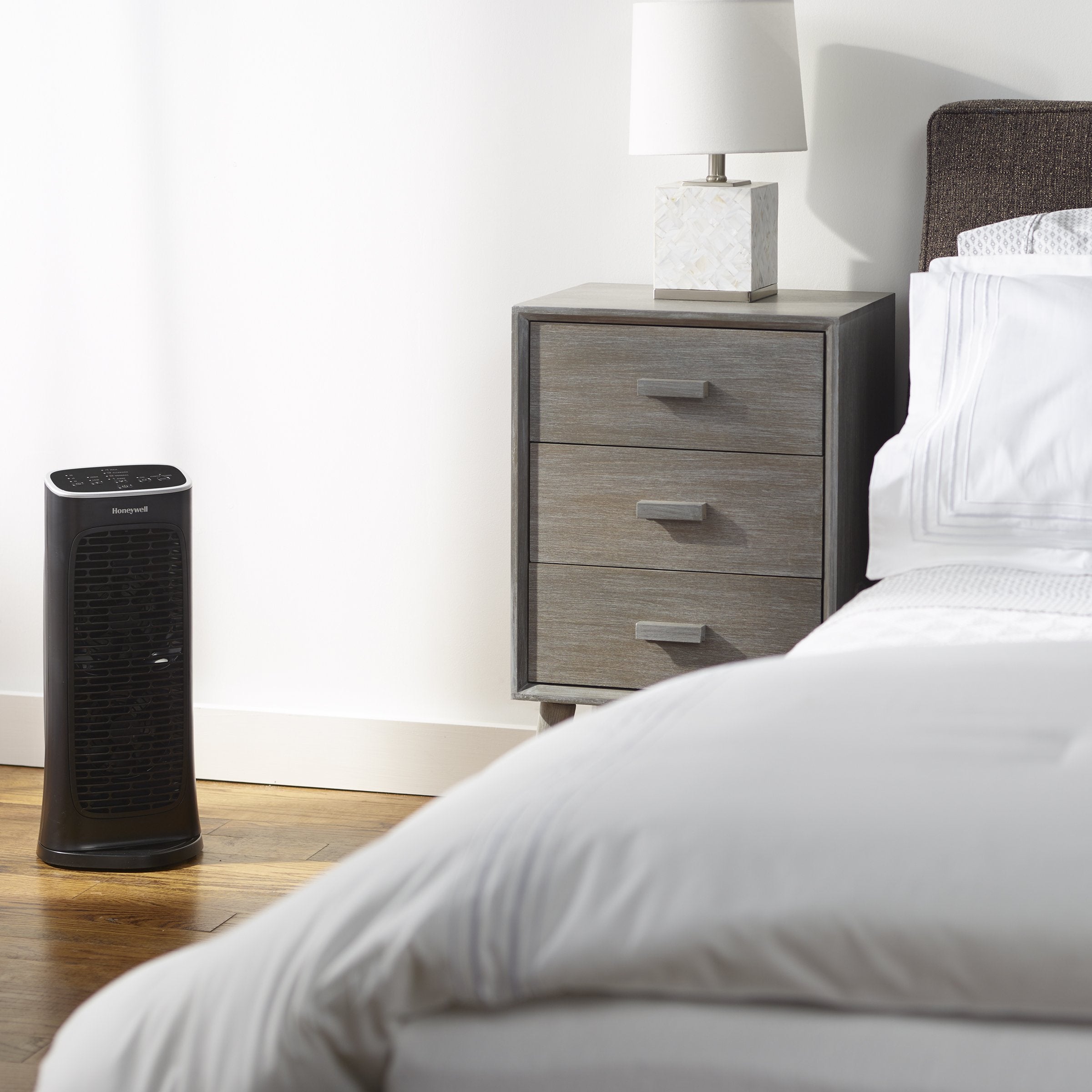 Honeywell Hfd280 Compact Air Genius 4 Air Purifier With Permanent Washable Filter, Medium Rooms (150 Sq. Ft.), Black