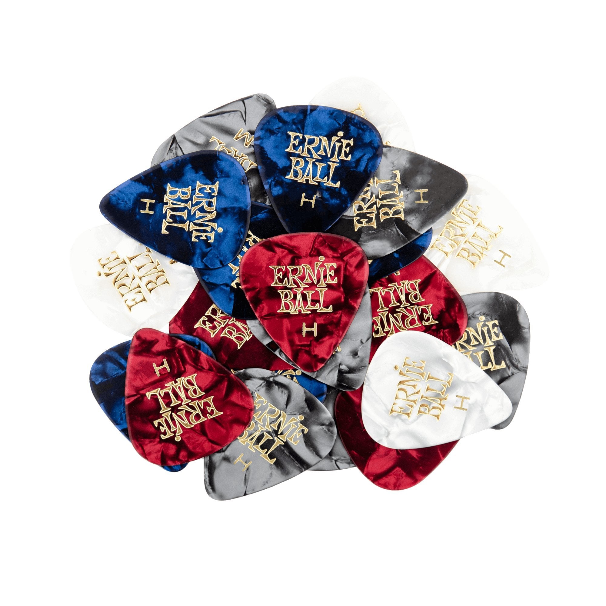 Ernie Ball Guitar Picks, Heavy, Assorted Colors, 144 Pack (P09129)