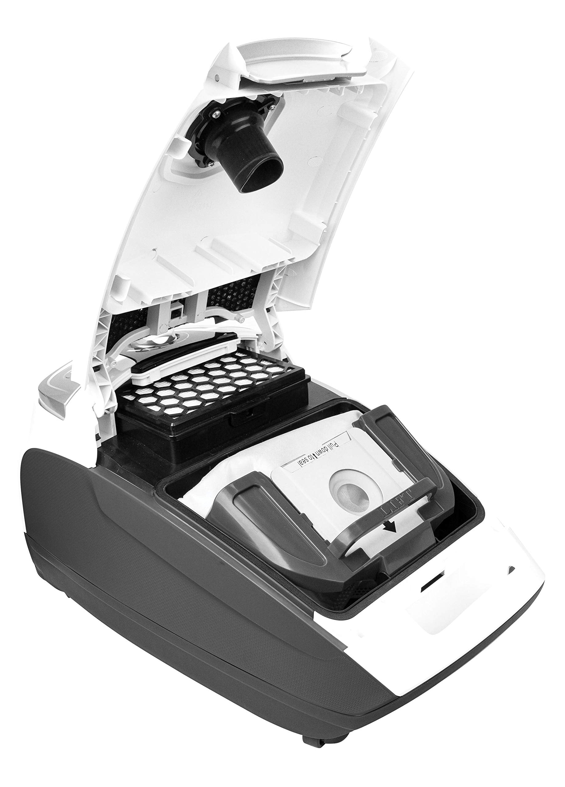 Johnny Vac Canister Vacuum Silenzio   Hepa Filtration   Hepa Bag   Wessel Werk Turbo Air Nozzle   Telescopic Handle   Set Of Bru