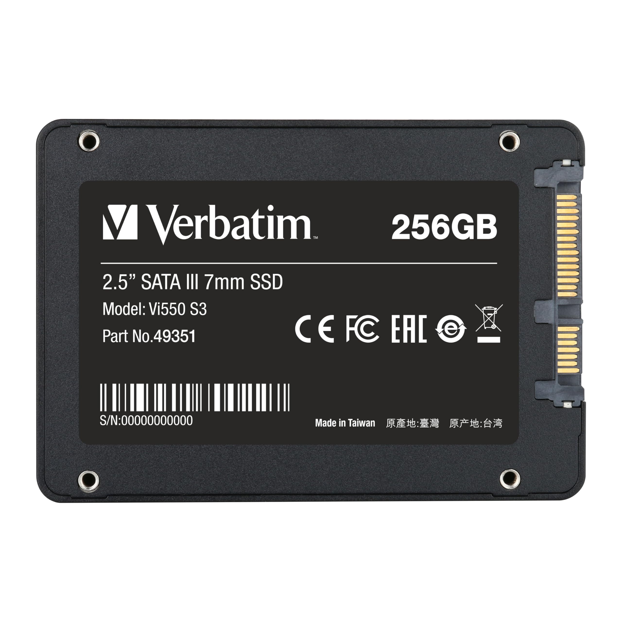 Verbatim 256Gb Vi550 Sata Iii 2.5 Internal Ssd