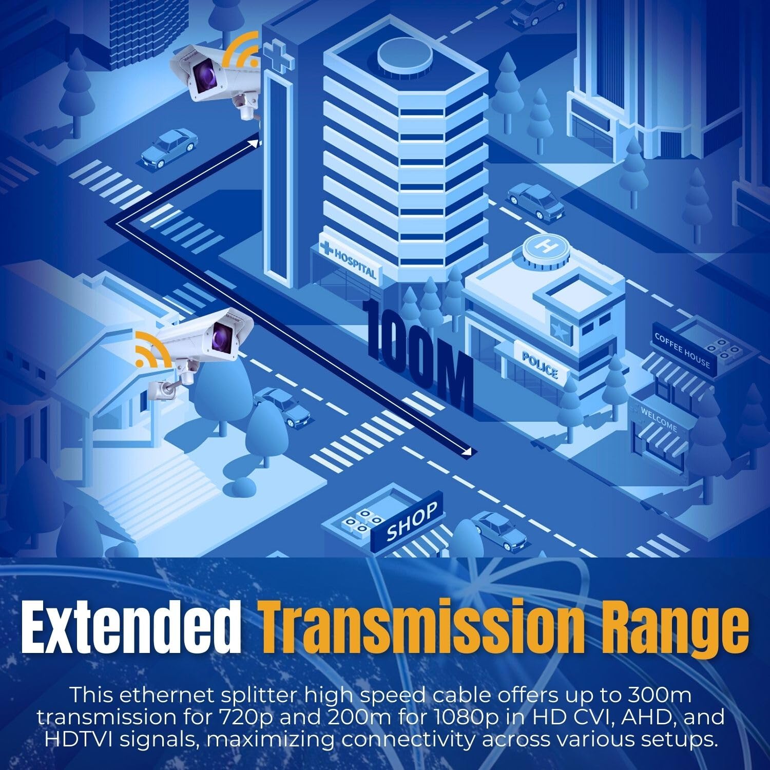 Tnp Rj45 Ethernet Cable Combiner/Splitter Kit (1 Pair) - 2 Male To 1 Female Poe Data Adapter Lan Ethernet Network Extender Y Spl