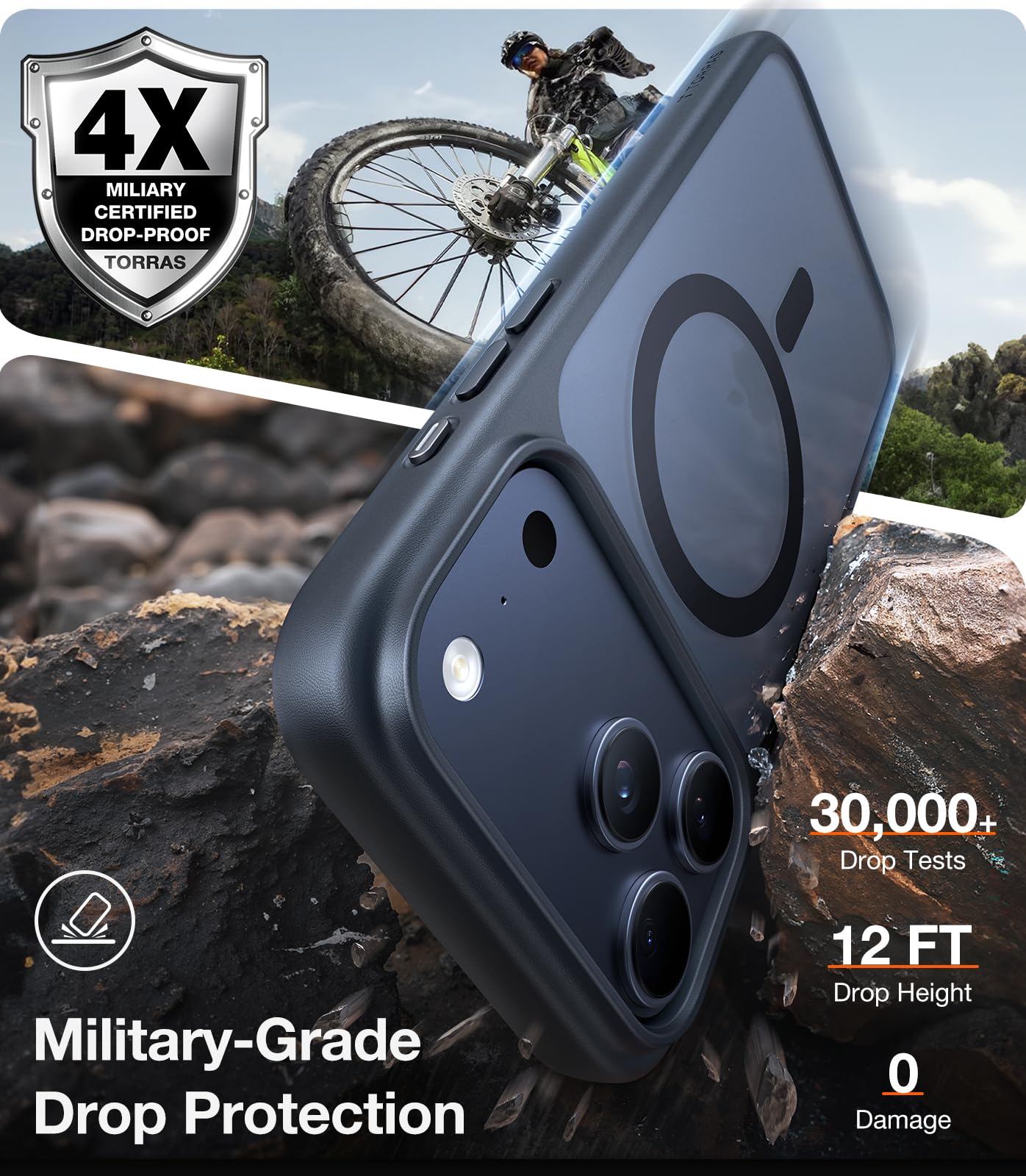 Torras Magnetic Shockproof For Iphone 17 Pro Case, Camera Control, Compatible With Magsafe, Military-Grade Protection, Stronger