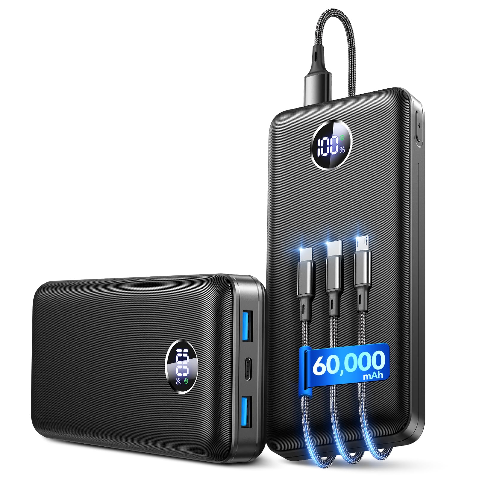 IAPOS 60000mAh 22.5W Fast Charge Portable Charger, for 5Devices Power Bank