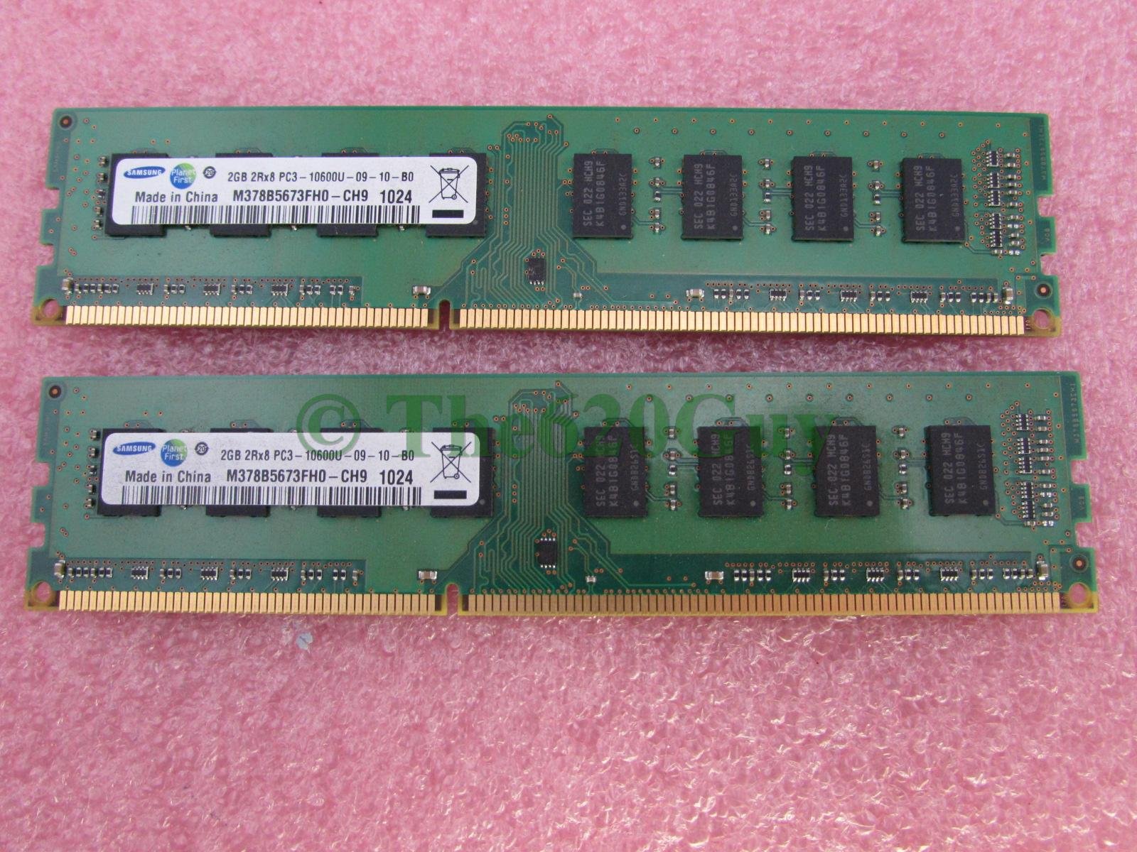 Samsung M378B5673Fh0 Ch9 4Gb 2 X 2Gb Pc3 10600U Ddr3 1333 Desktop Memory Kit