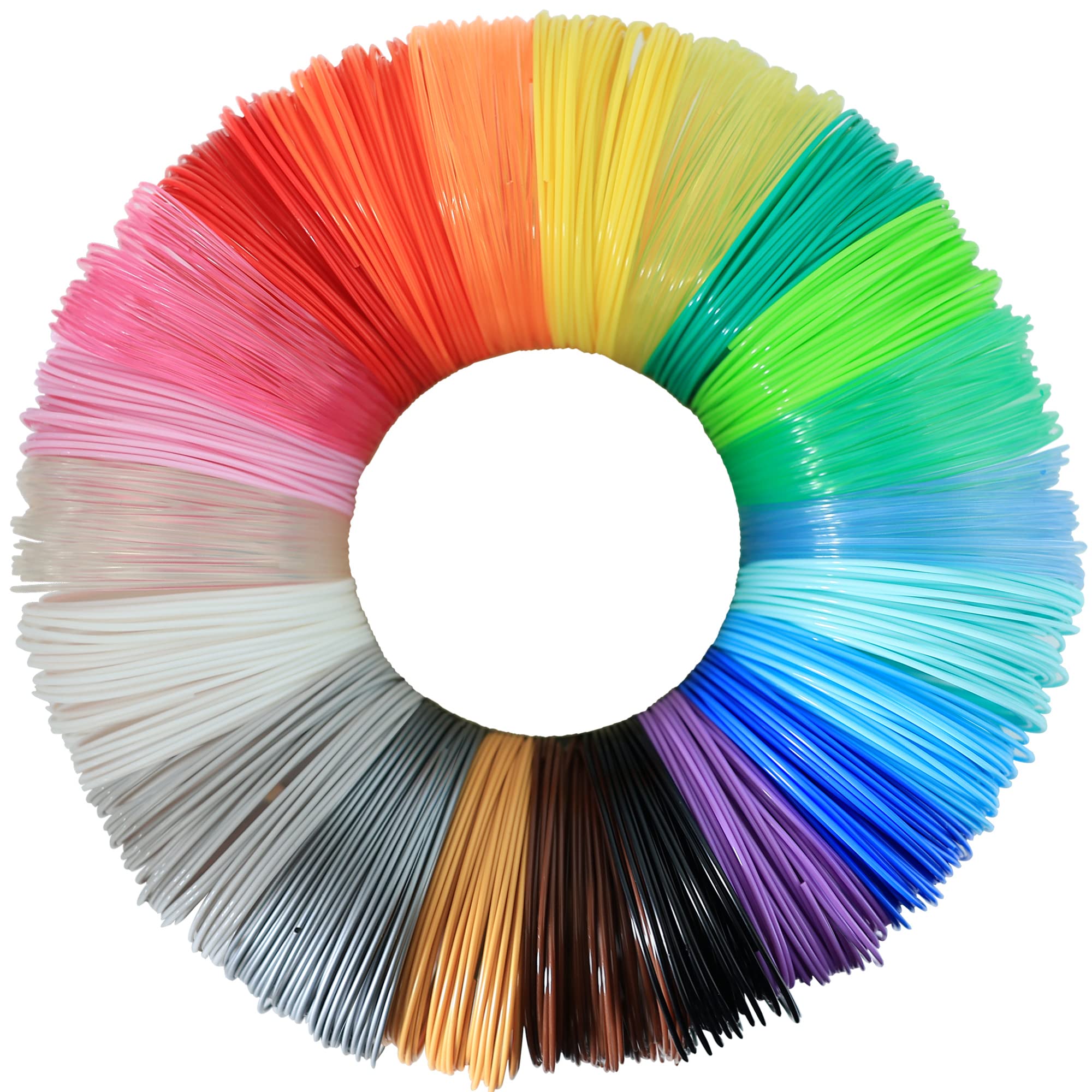 Bblife 1.75Mm Pla 3D Pen/Printer Filament Refill, 22 Colors, Each Color 10Ft, Total 220Ft Pla Filament Sample Pack, Support With