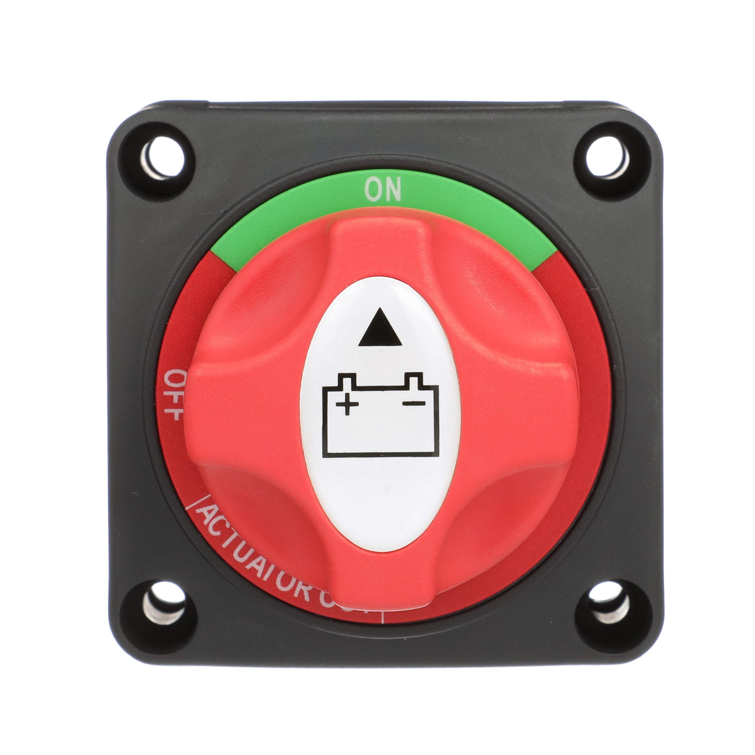 Attwood 14233 7 Battery Switch     On/Off Power Switch For Single Battery, Removable Control Knob, 12  To 50 Volt Dc