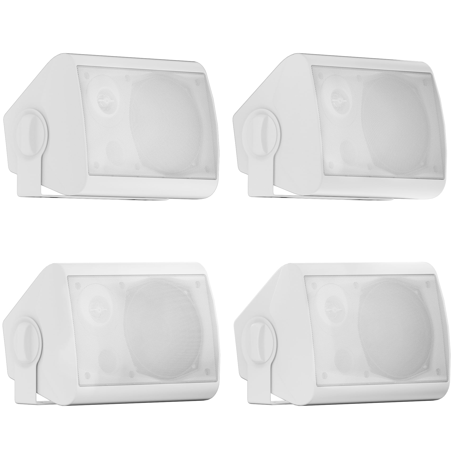 Herdio 5.25 Inches 600 Watts Passive Indoor Outdoor Speakers Wired Waterproof,Wall Mount Speakers With Loud Volume Suitable For