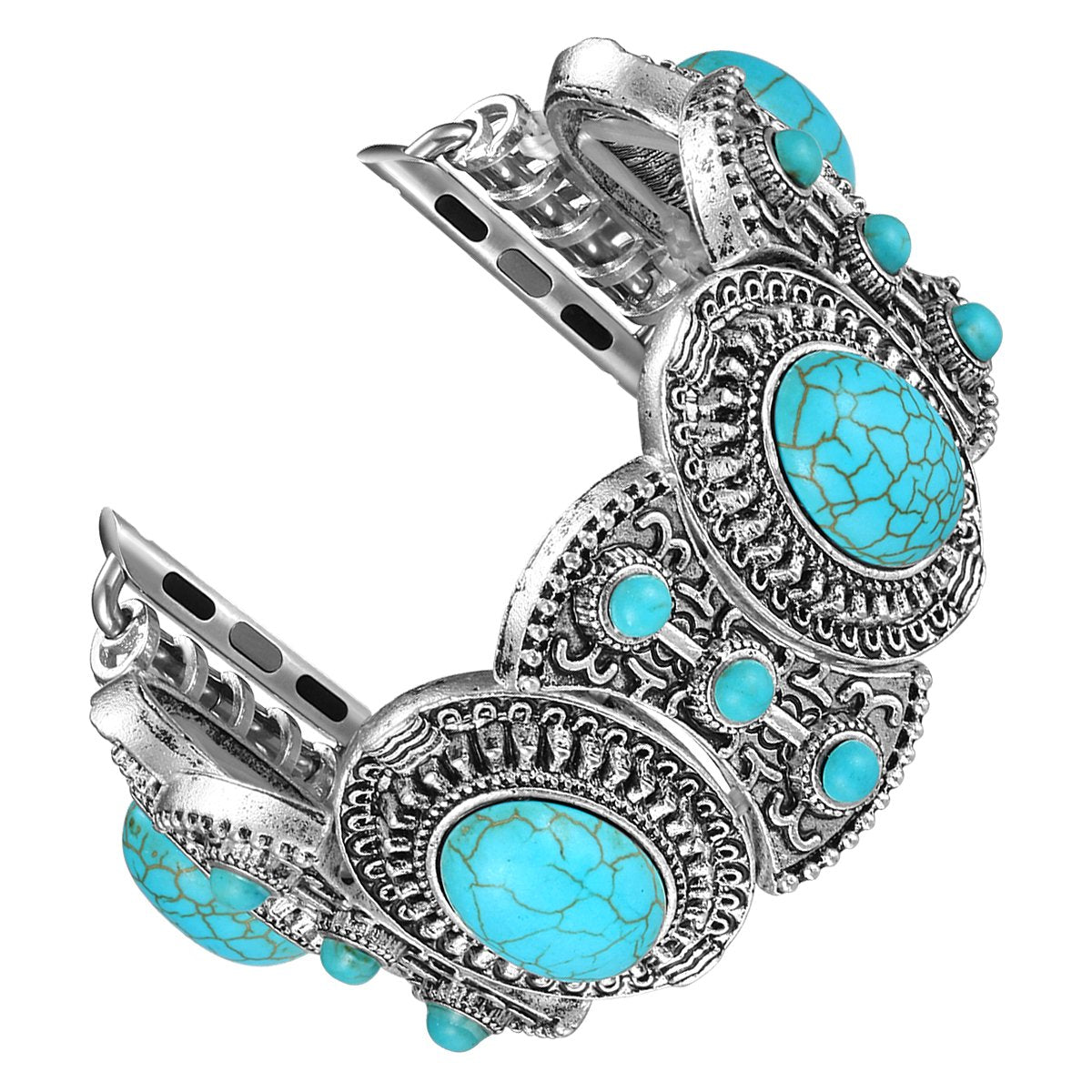 Fastgo Compatible With Apple Watch Band 38Mm 40Mm 41Mm, Bohemian Ethnic Antique Jewelry Style Bracelet Strap For Iwatch Se & Ser