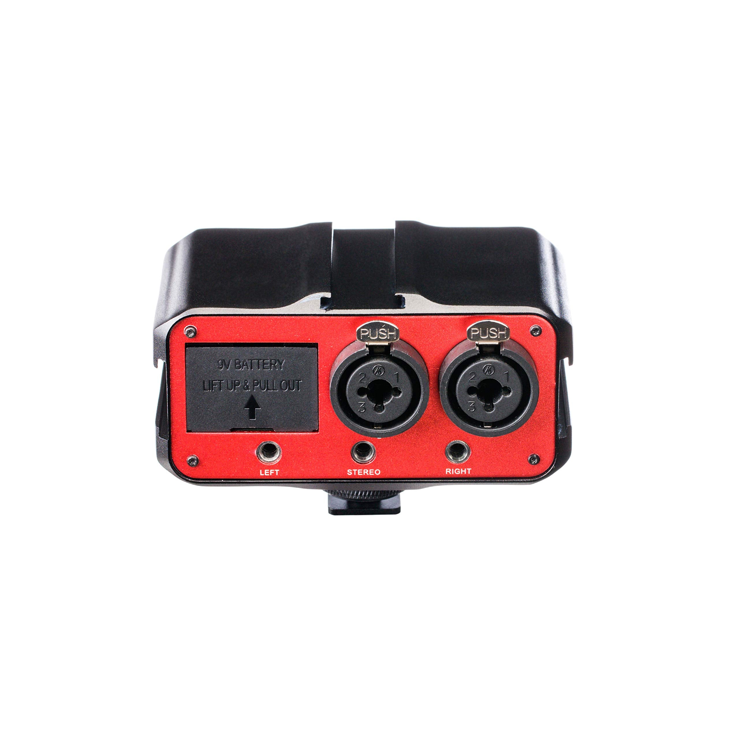 Saramonic 2-Ch Xlr, 1/4 & 1/8 On-Camera Mixer W/Preamps, Headphone Out For Dslr/Mirrorless/Video (Sr-Pax1)