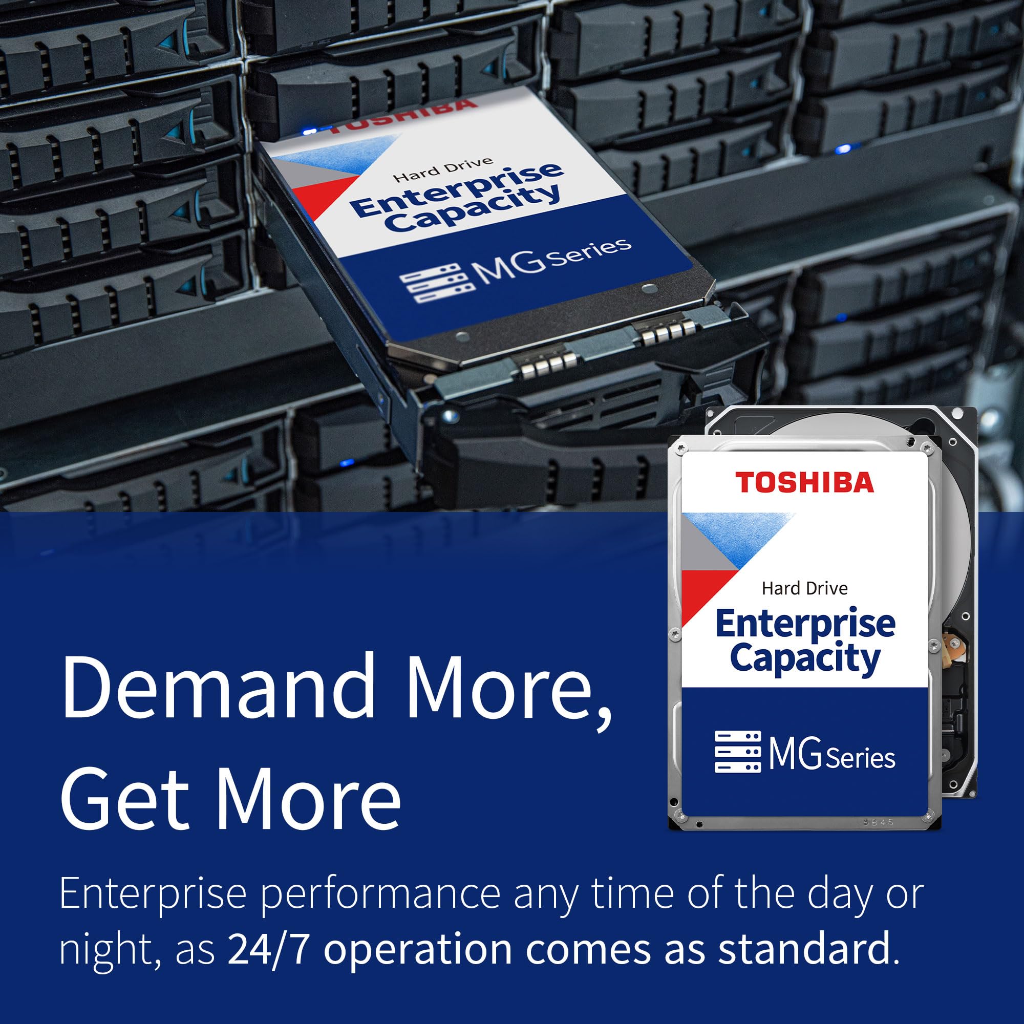 Toshiba 8Tb Enterprise Internal Hard Drive - Mg Series 3.5 Sata Hdd Mainstream Server And Storage, 24/7 Reliable Operation, Hype