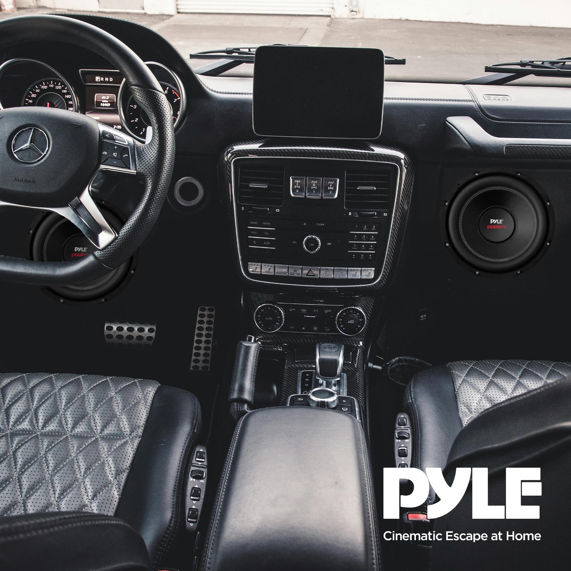 Pyle Plpw10D 10'' 2000W Car Subwoofer Audio Power Subs Woofers Dvc 2 Pack With Black Steel Basket, Non Press Paper Cone And 4 Oh