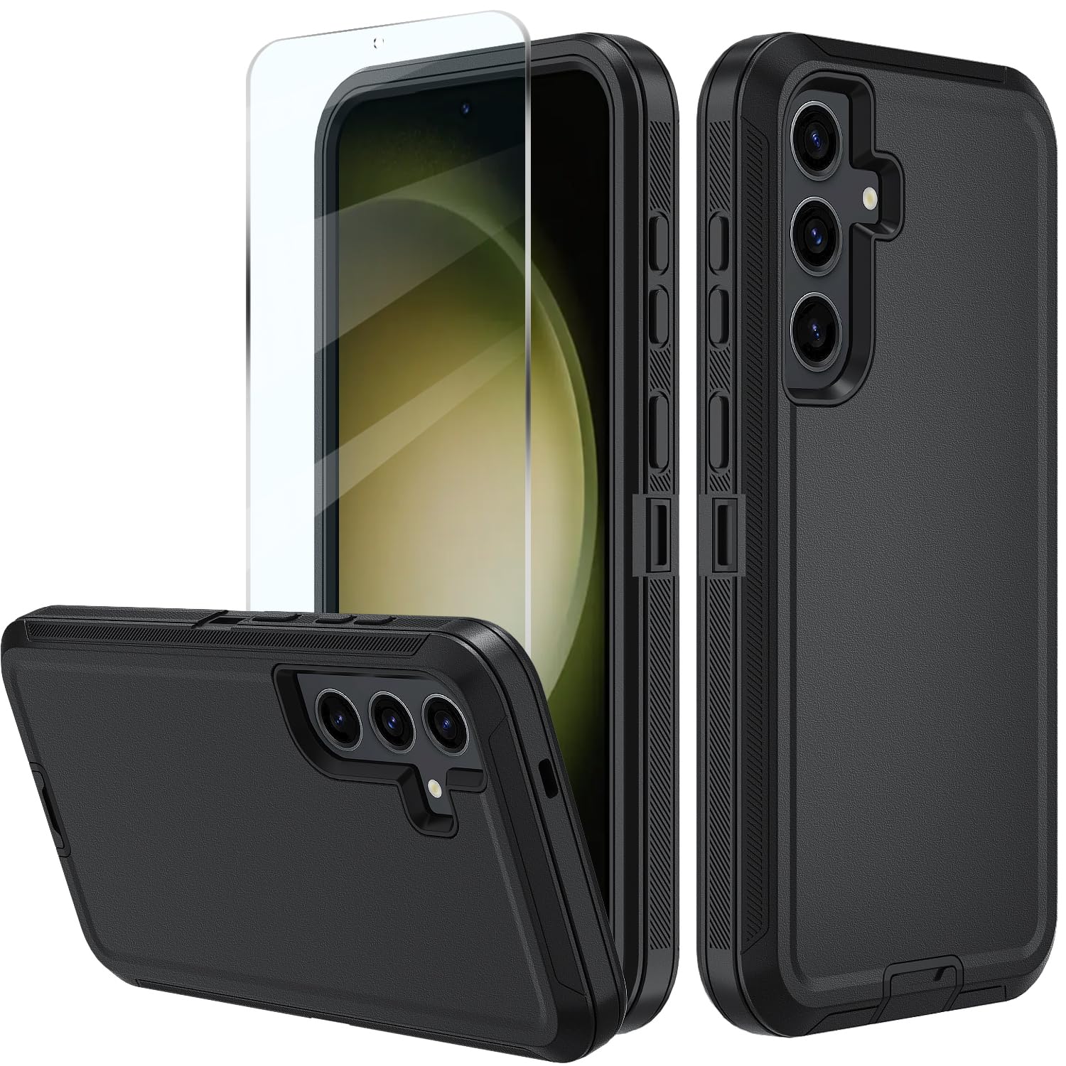 Muitq For Samsung Galaxy A36 Case, A36 5G Heavy Duty Case,[Glass Screen Protector] [Military Grade Protective ] [Shockproof] [Dr