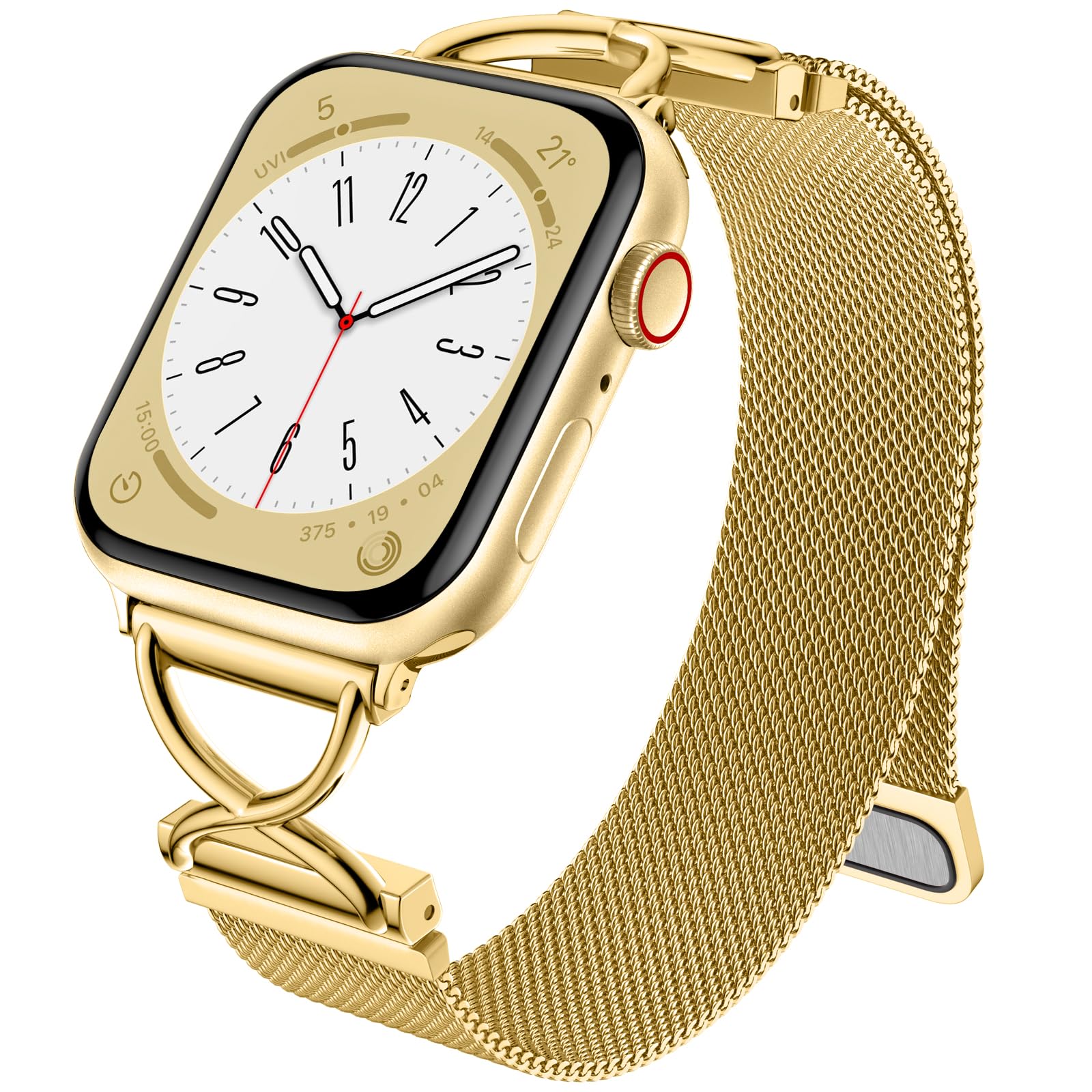 Dirrelo Band Compatible With Apple Watch Bands 41Mm 40Mm 42Mm 45Mm 49Mm Women, Stainless Steel Mesh Metal Sport Strap For Iwatch