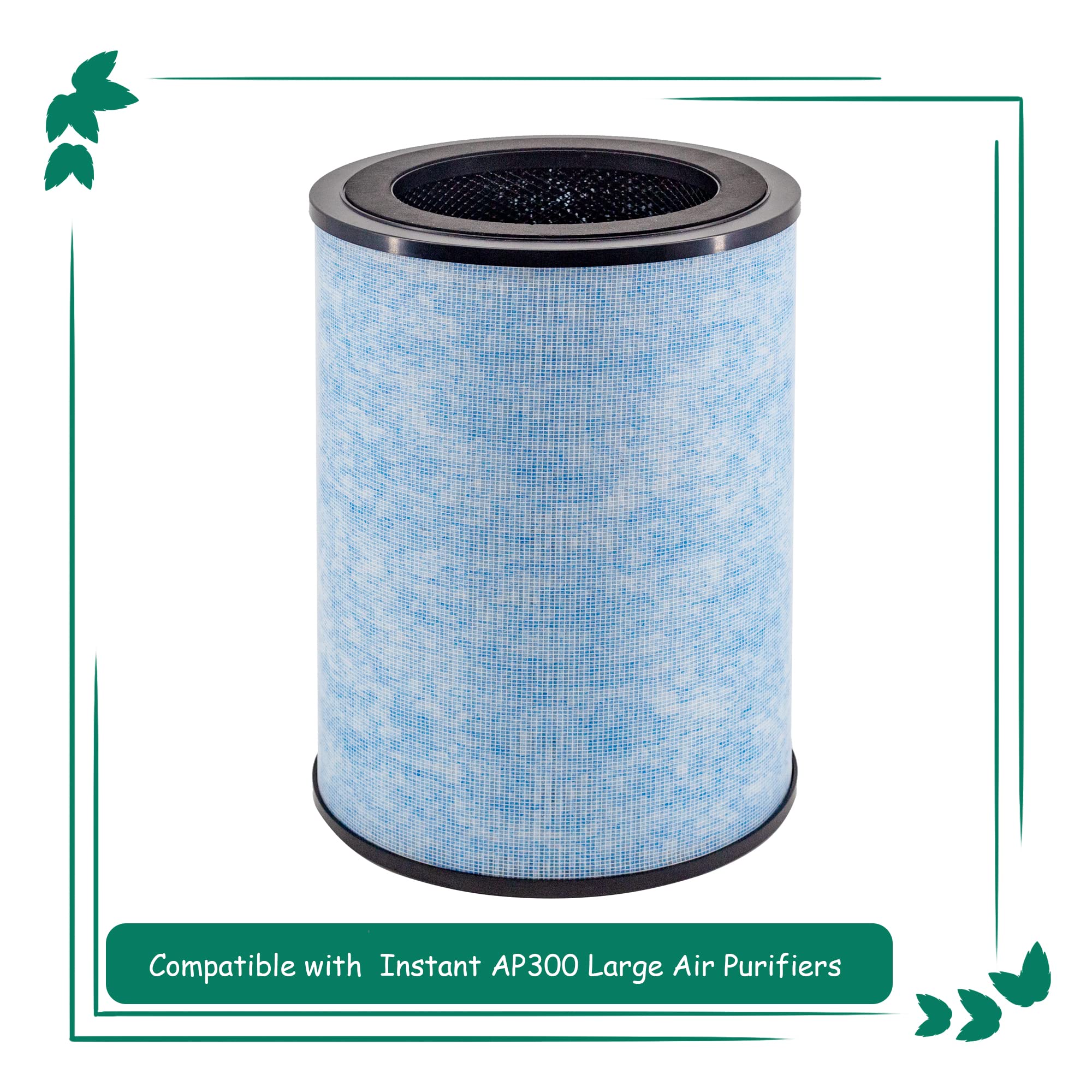 Asheviller Ap300 Filter Replacement, Compatible With Instant Ap300 Air Purifier, H13 Grade True Hepa Filter And Activated Carbon